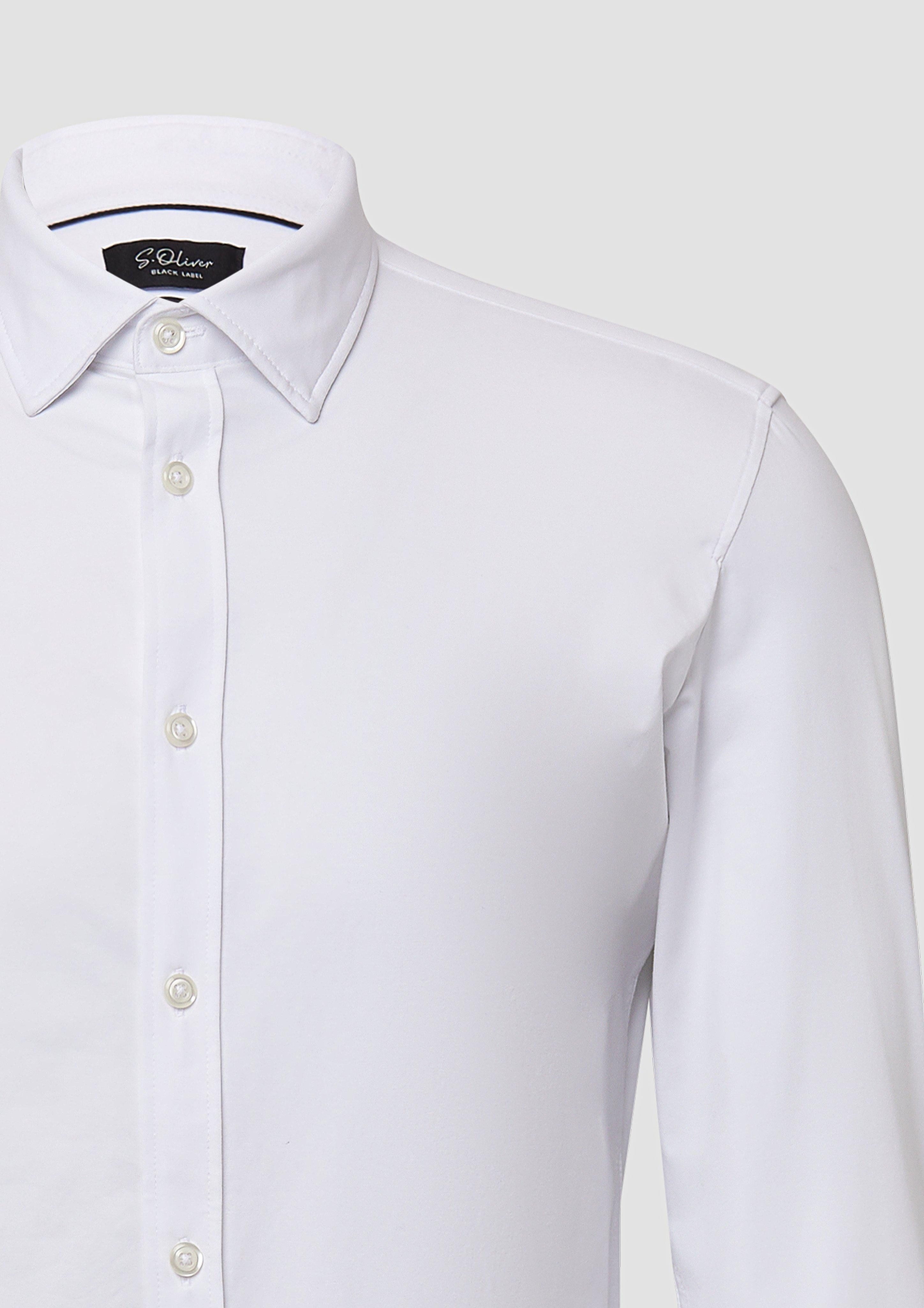 s.Oliver BLACK LABEL Langarmhemd Tailored Fit: günstig online kaufen