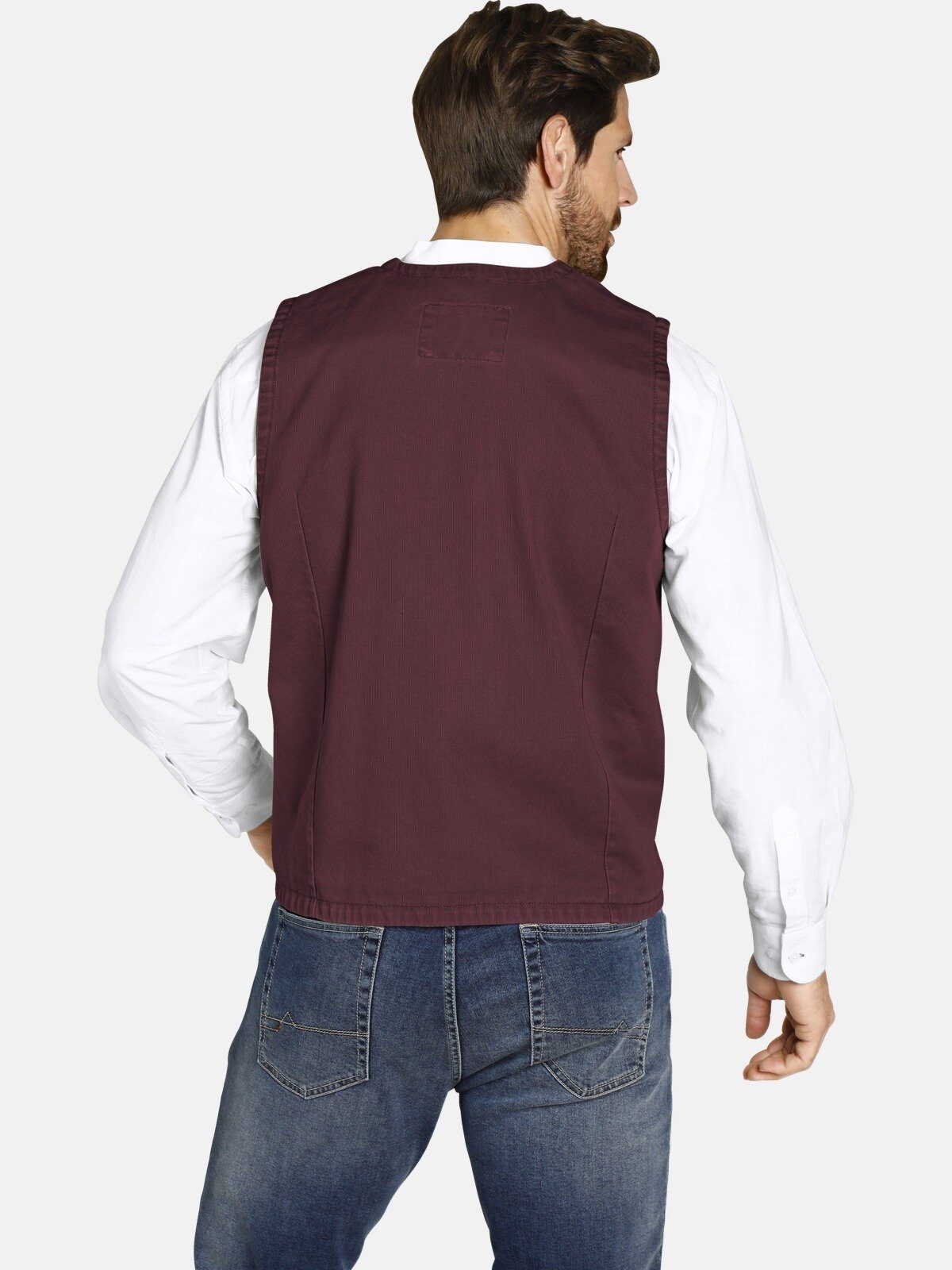 Jan Vanderstorm Anzugweste TORELL Freizeitweste in Jeans-Optik günstig online kaufen