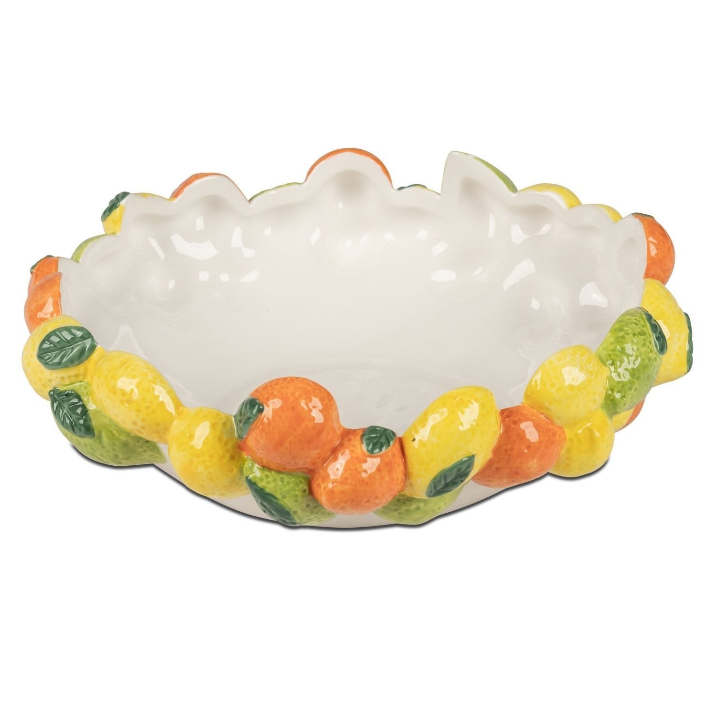 formano Dekoschale Obstgarten, Höhe: 9cm, Farbe: Weiß, Motiv: Zitronen