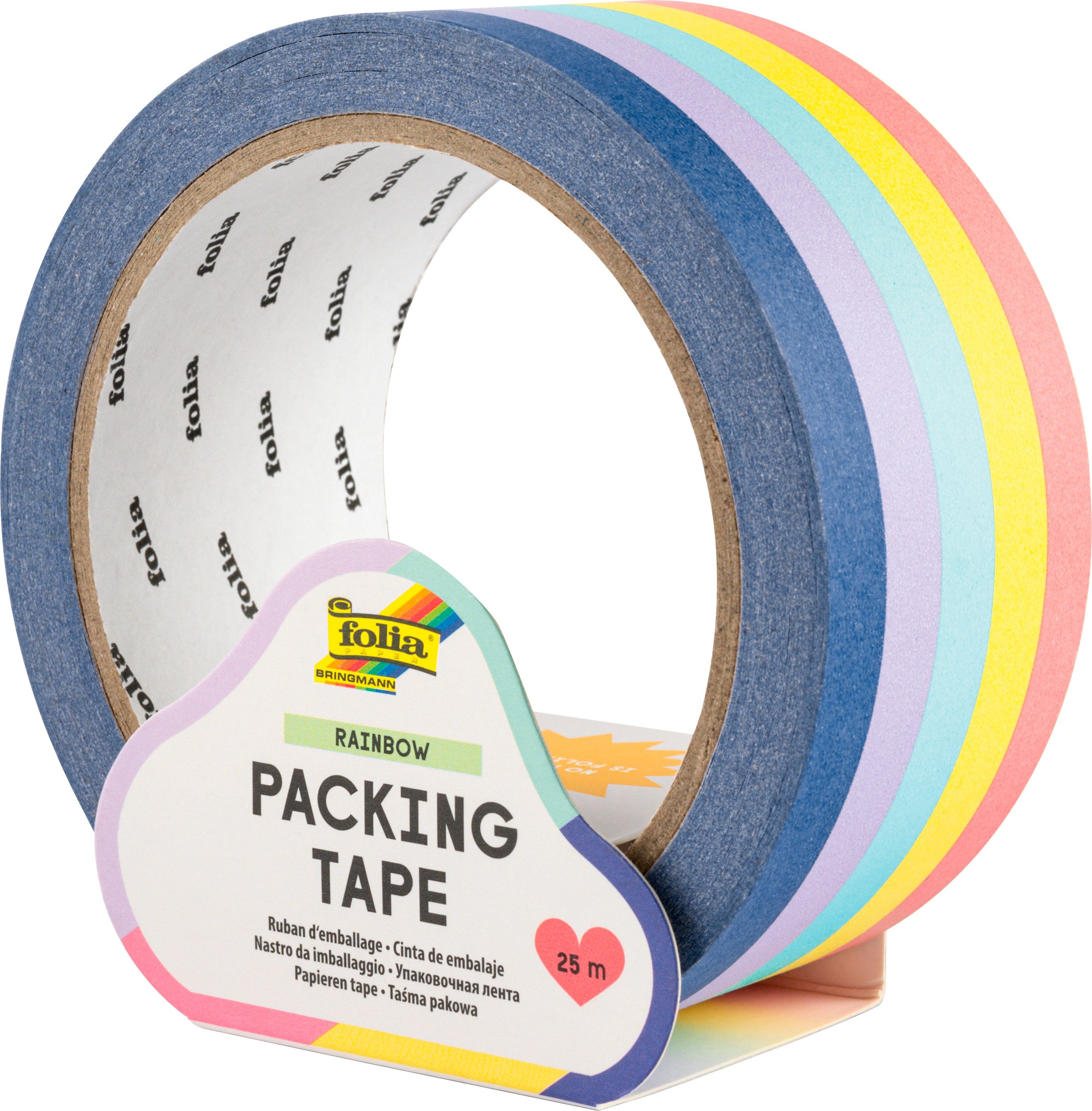 Folia Sticker Verpackungsklebeband „Regenbogen“