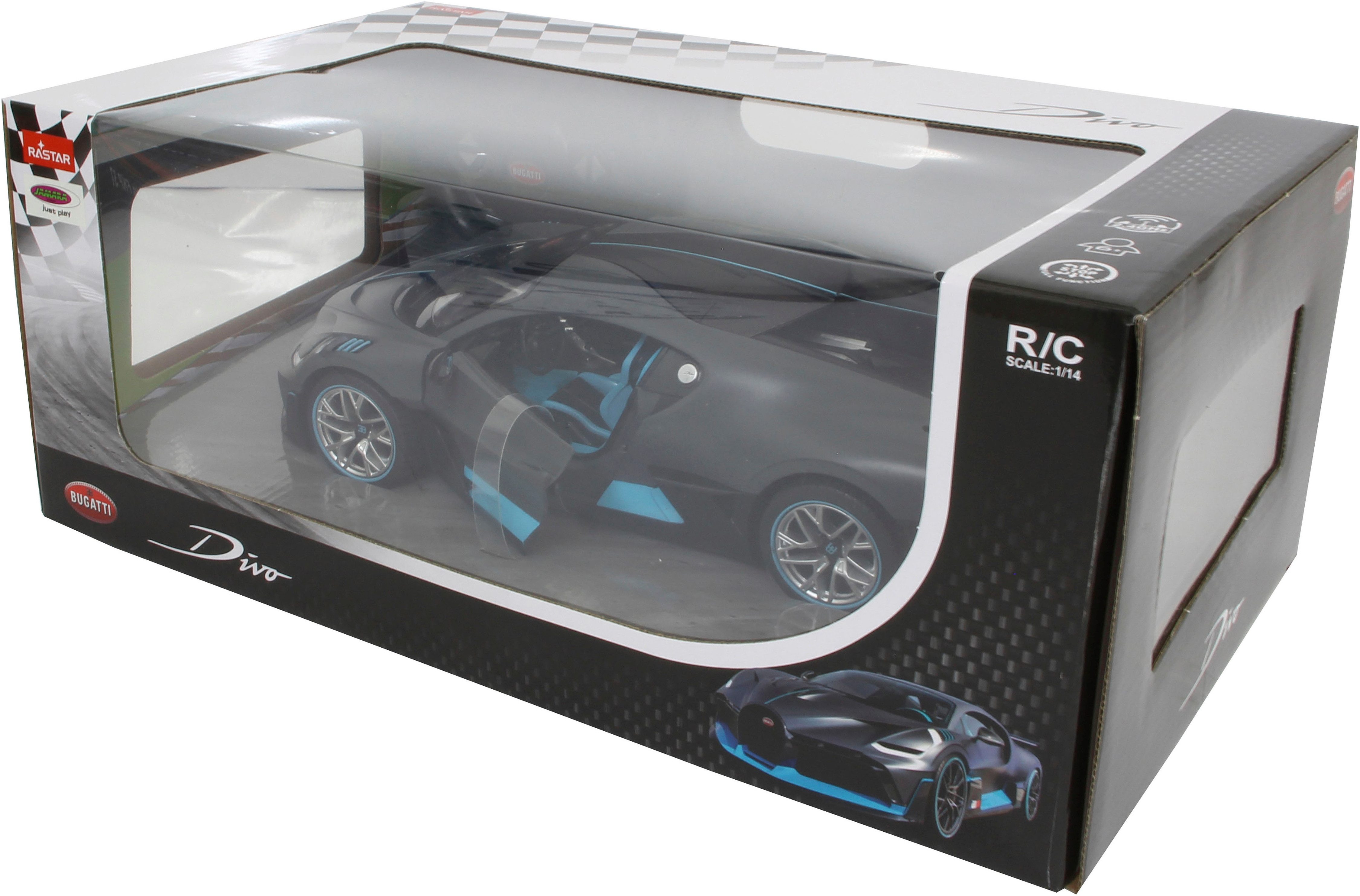 Jamara RC-Auto Deluxe Cars, Bugatti Divo, 1:14, grau, 2,4GHz
