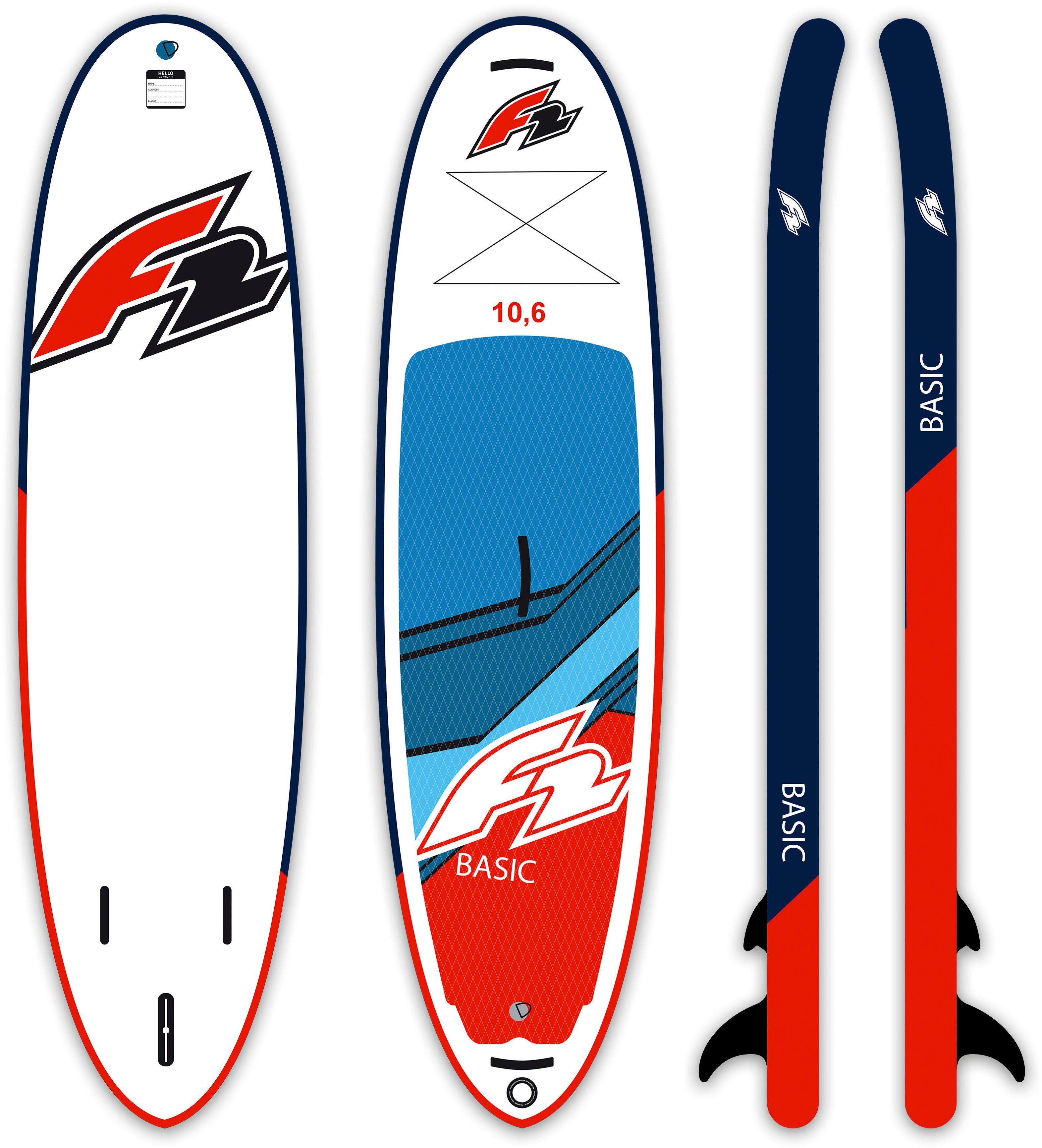 Rund-/Windsegel) red, SUP-Board tlg., inkl. Basic (Set, F2 10,6 6 Roundsail Inflatable F2