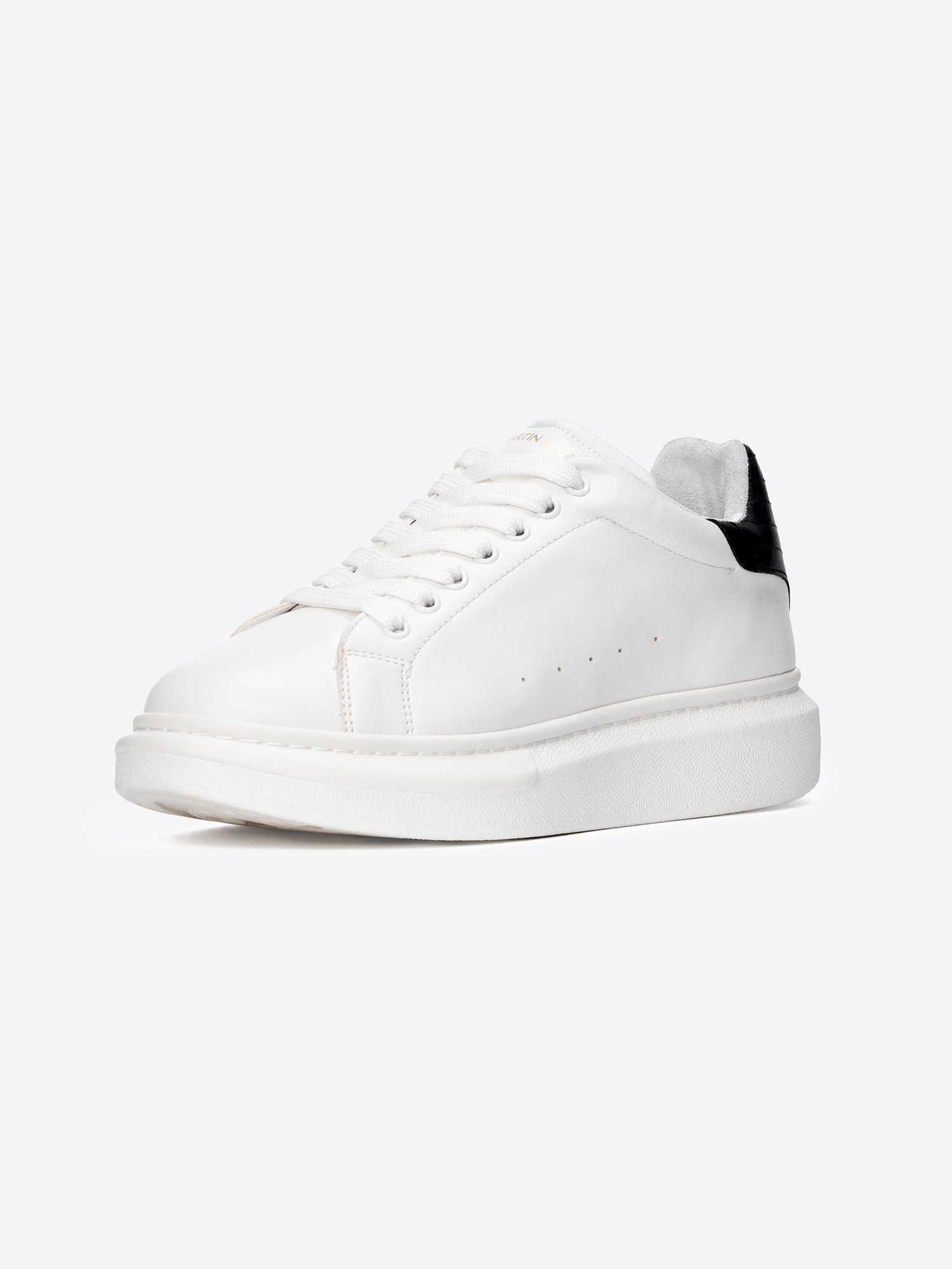 Martin Valen V-Harmony High-Plateau-Sportschuhe – Weiß Schnürschuh
