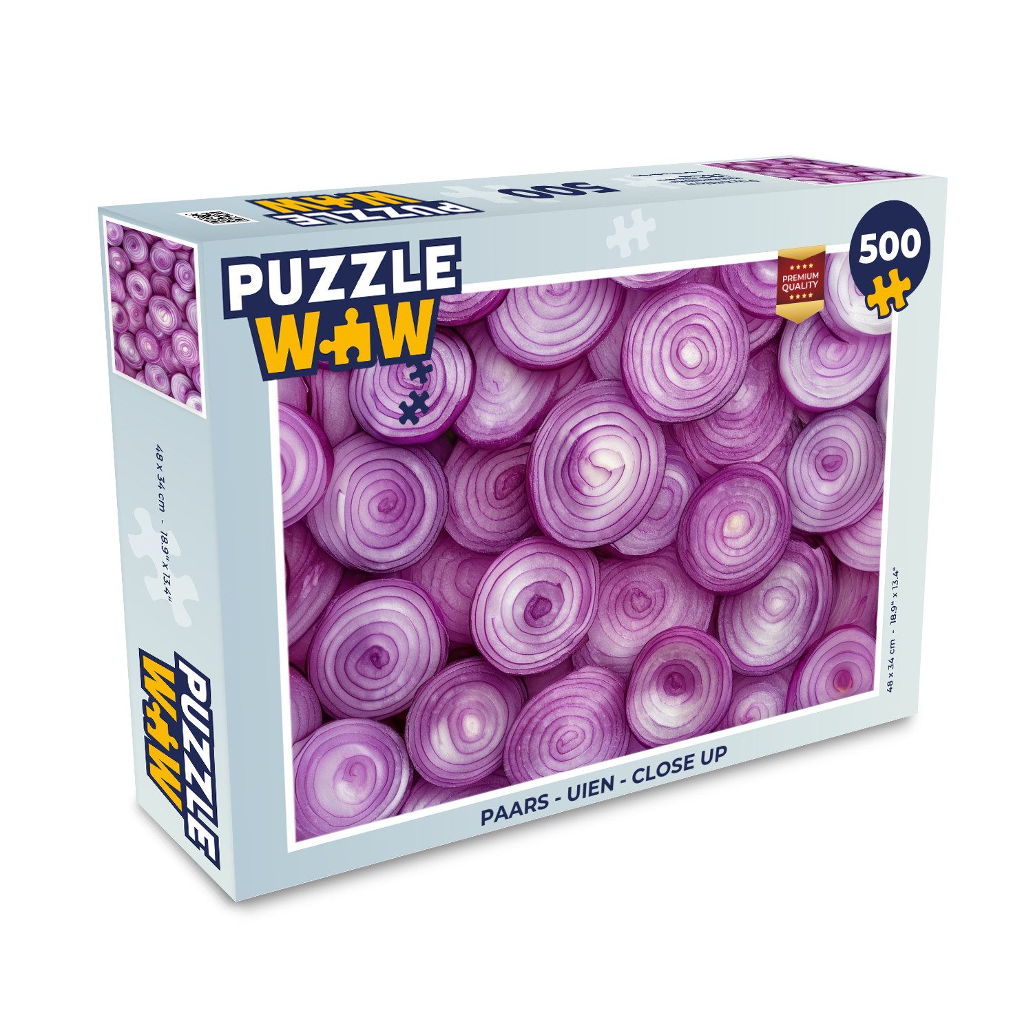 MuchoWow Puzzle Lila - Zwiebeln - Nahaufnahme, 500 Puzzleteile, Foto-Puzzle, Bilderrätsel, Puzzlespiele, Spielzeug