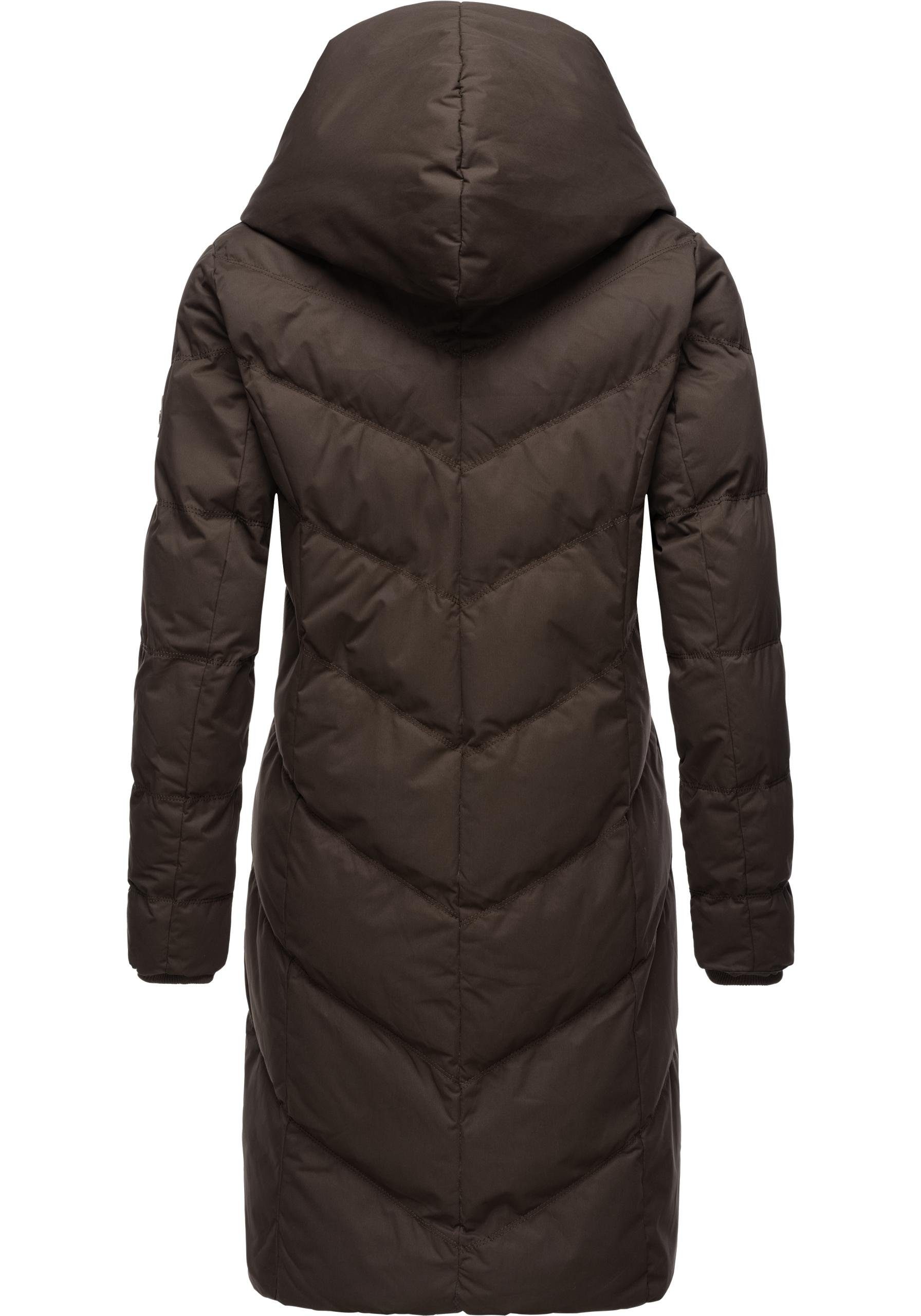 Ragwear Steppmantel Natalka stylischer, gesteppter Winterparka mit gefütterter Kapuze