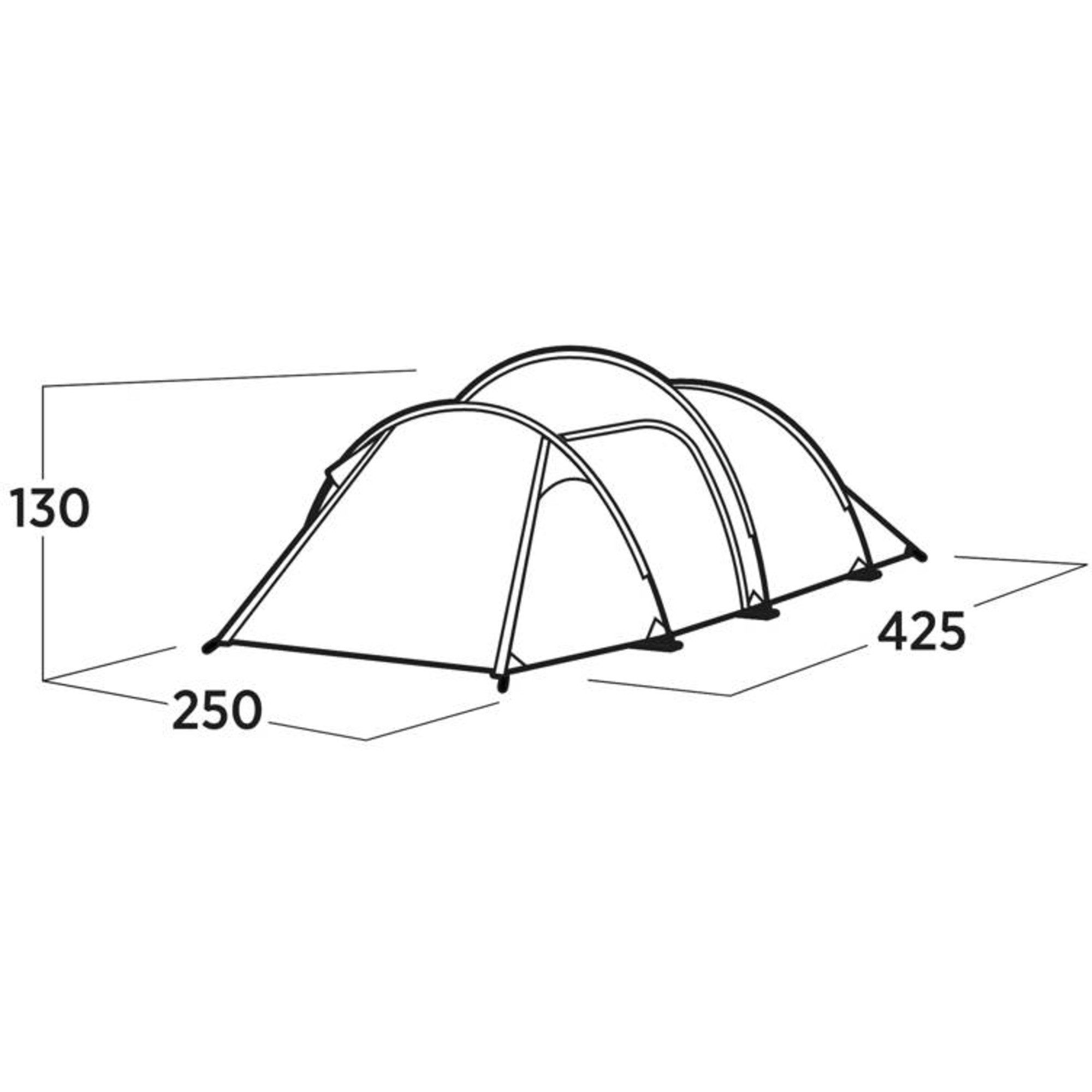 easy camp Kuppelzelt Easy Camp Tunnelzelt Hemsedal 4, Zelt, (Modell, Personen: 4