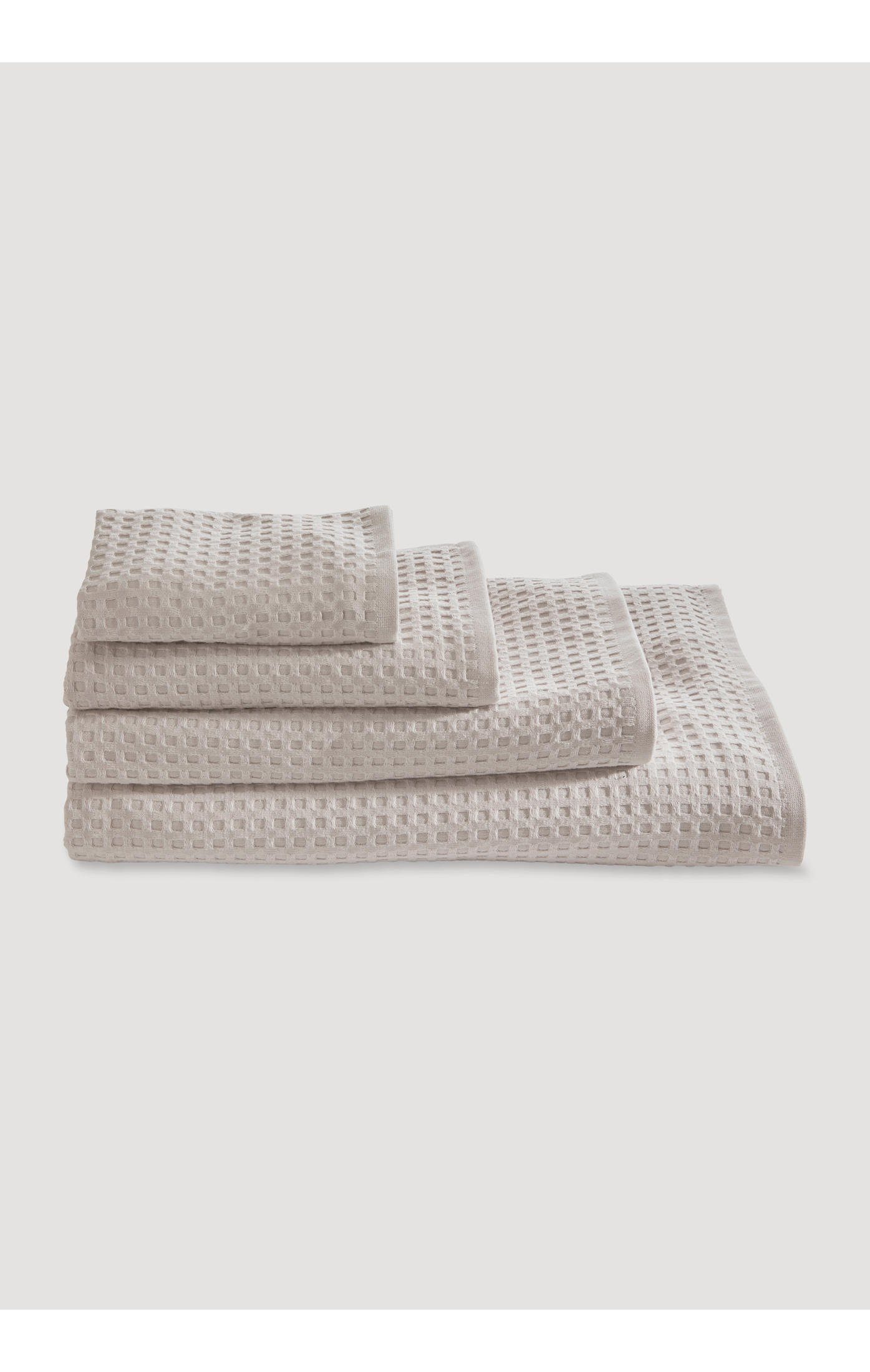 Hessnatur Handtücher aus reiner Bio-Baumwolle, Web (1-St) hellgrau