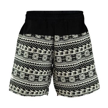 virblatt Shorts Cargo Shorts, Baumwolle, Kurze Haremshose Sommerhose Shorts Hippie einzigartige Ethnomuster, Gummibund, 2 Eingriffstaschen