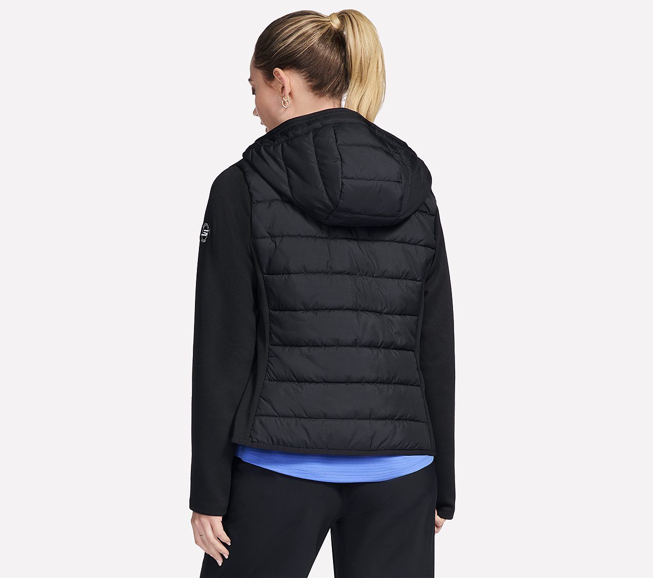 Skechers Funktionsjacke SKECHERS PERFORMANCE ELITE HOODED JACKET Hybridjacke, mit gesteppter Vorder- und Rückseite