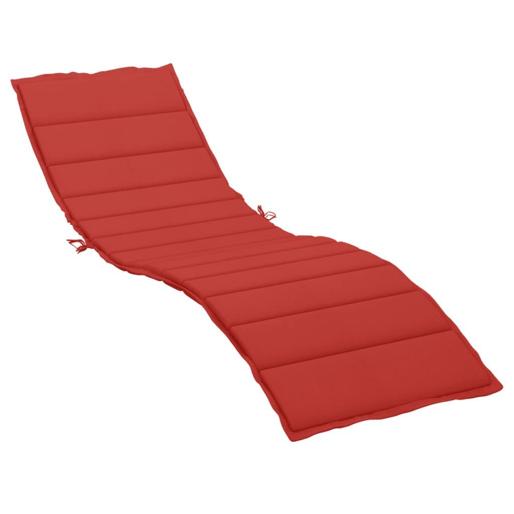 vidaXL Sitzauflage Sonnenliegen-Auflage Rot 200x70x3 cm Oxford-Gewebe, (1 St)