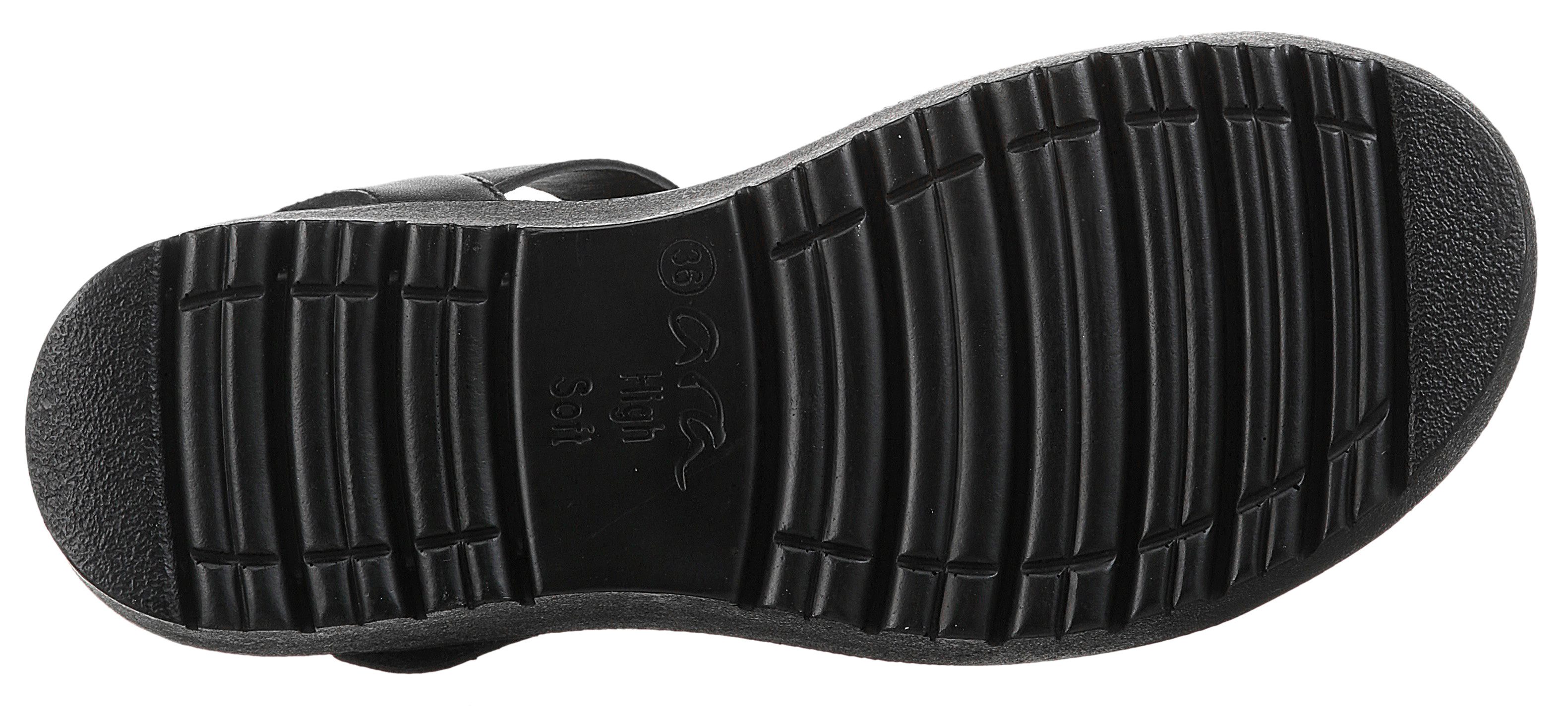 Ara BILBAO Keilsandalette, Sommerschuh, Sandale, Keilabsatz, Klett, Weite G (weit)