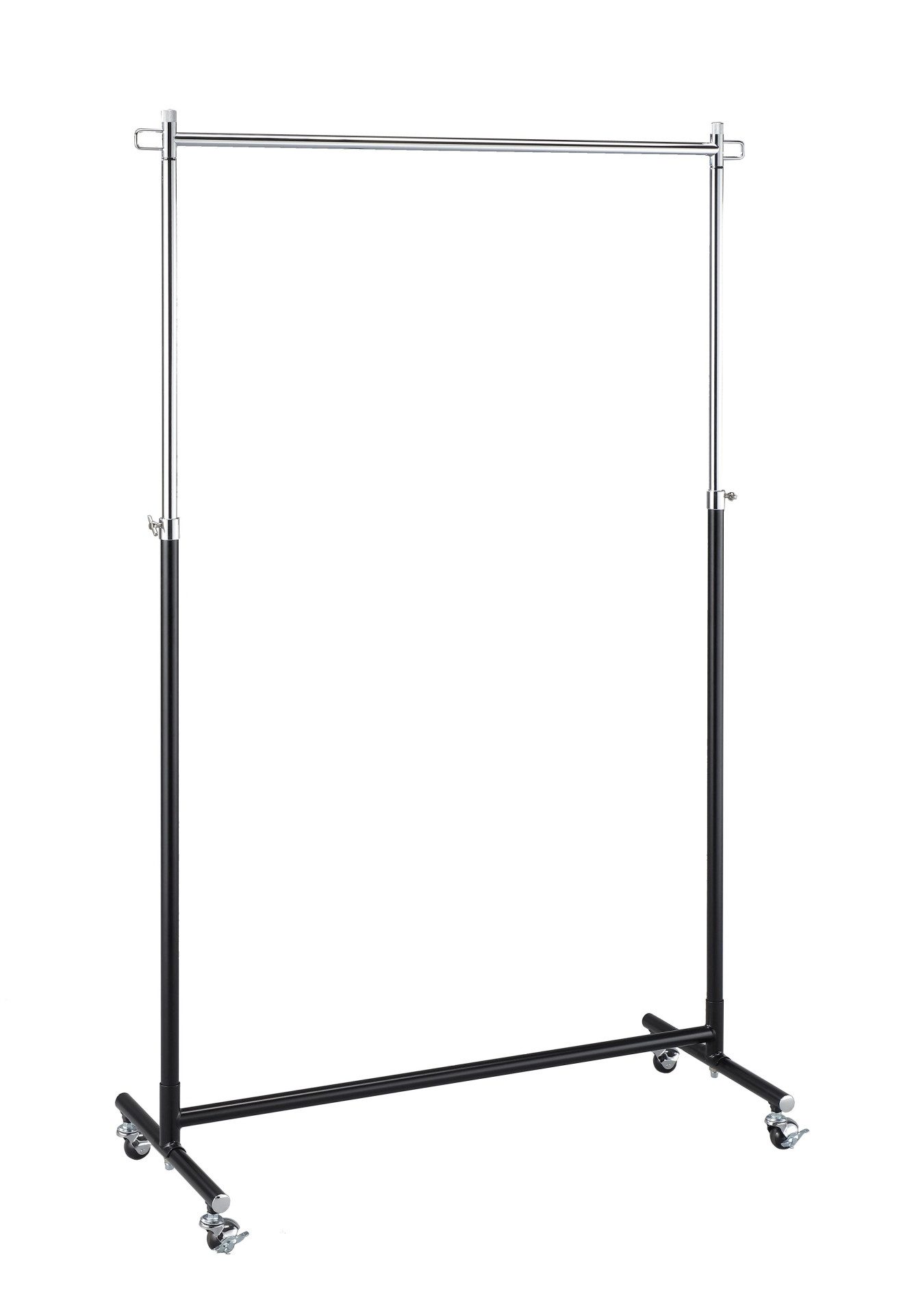 jankurtz Garderobe Boston aus Metall, Schwarz, Höhenverstellbar von 108 bis 184 cm