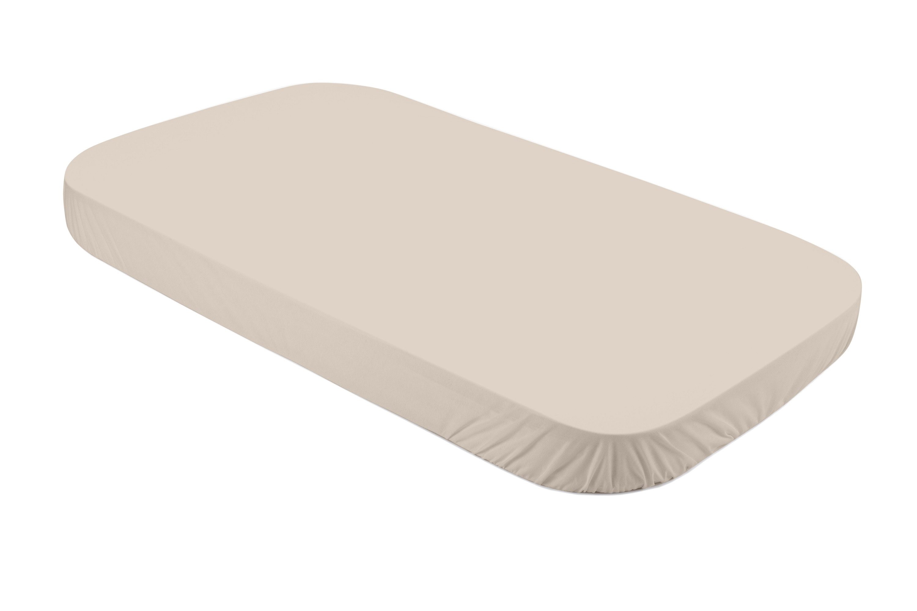 Waldin Spannbettlaken Spannbettlaken groß, für Waldin Babybett 7in1, Beige, Spannbetttuch