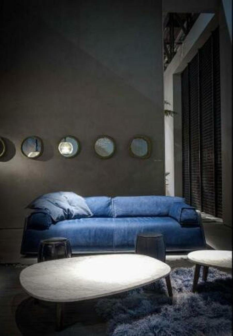 JVmoebel 3-Sitzer Möbel, Sofa Dreisitzer Made Design Europe Polster in Moderne Couch Blau