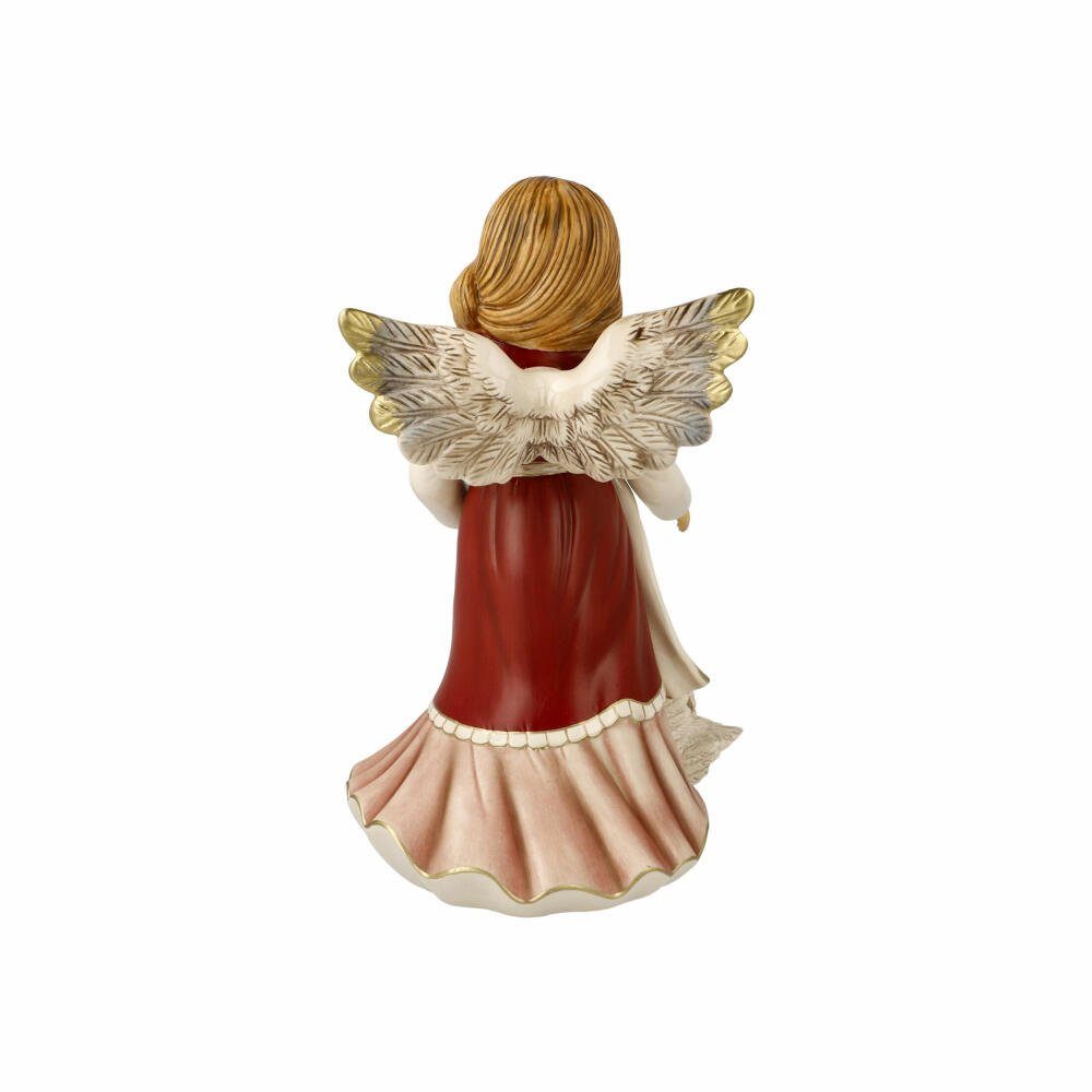 Goebel Engelfigur Anmutiger Schwanenfreund Bordeaux
