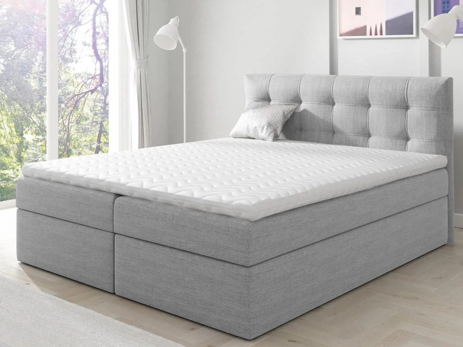 Beautysofa Boxspringbett TOPIQ mit Bettkasten (Bett günstig online kaufen