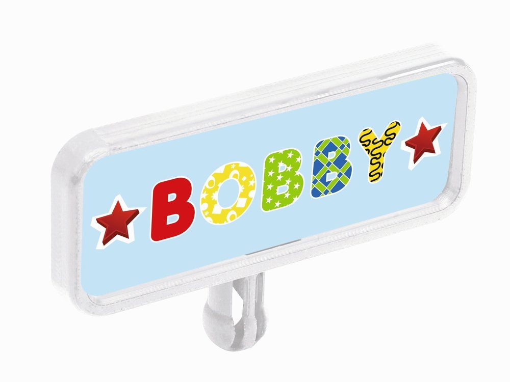 BIG Rutscherauto Outdoor Spielzeug Nummernschild Bobby Car My-Own-Plate weiß 800056486