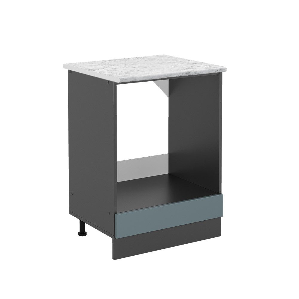 Vicco Herdumbauschrank R-Line, Blau-Grau/Anthrazit, 60 cm günstig online kaufen