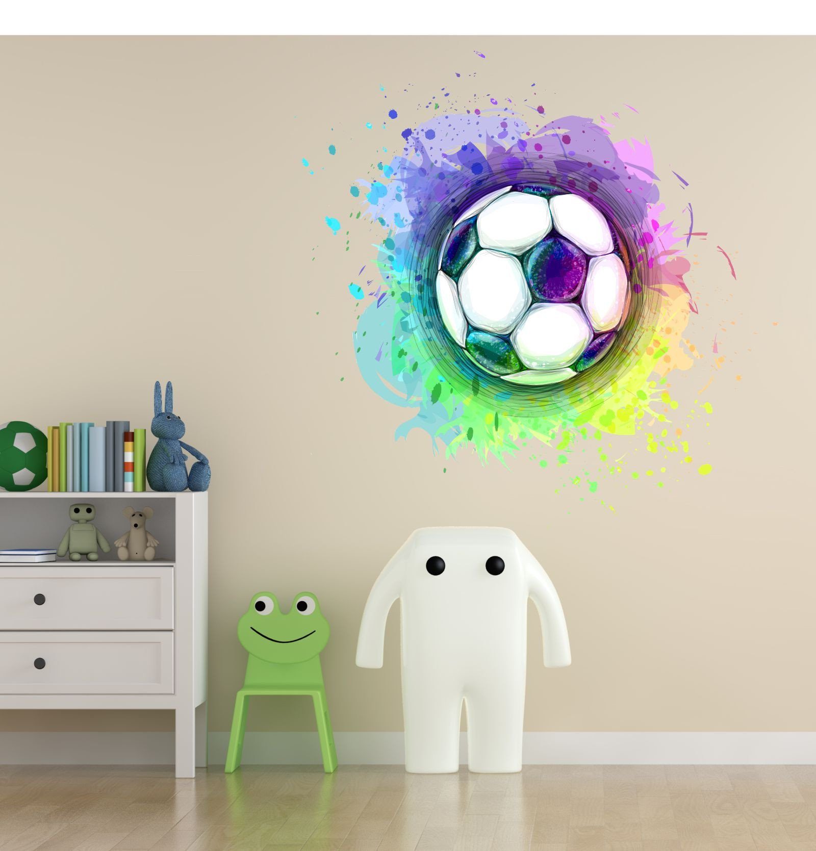 nikima Wandtattoo 186 Wandtattoo Fussball Soccer in 6 vers. Größen - Größe günstig online kaufen