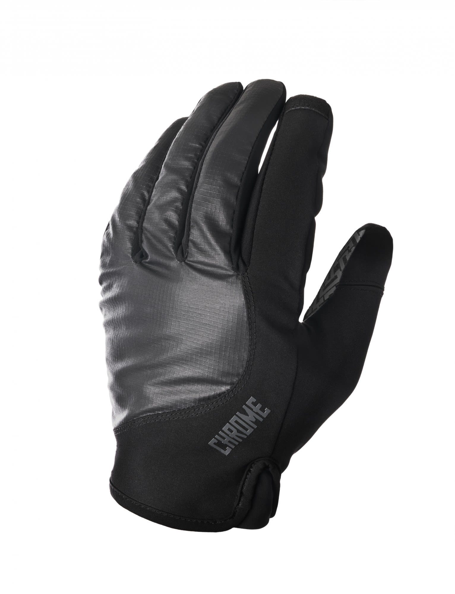 Chrome Midweight Cycle Gloves Industries Chrome Fleecehandschuhe Black