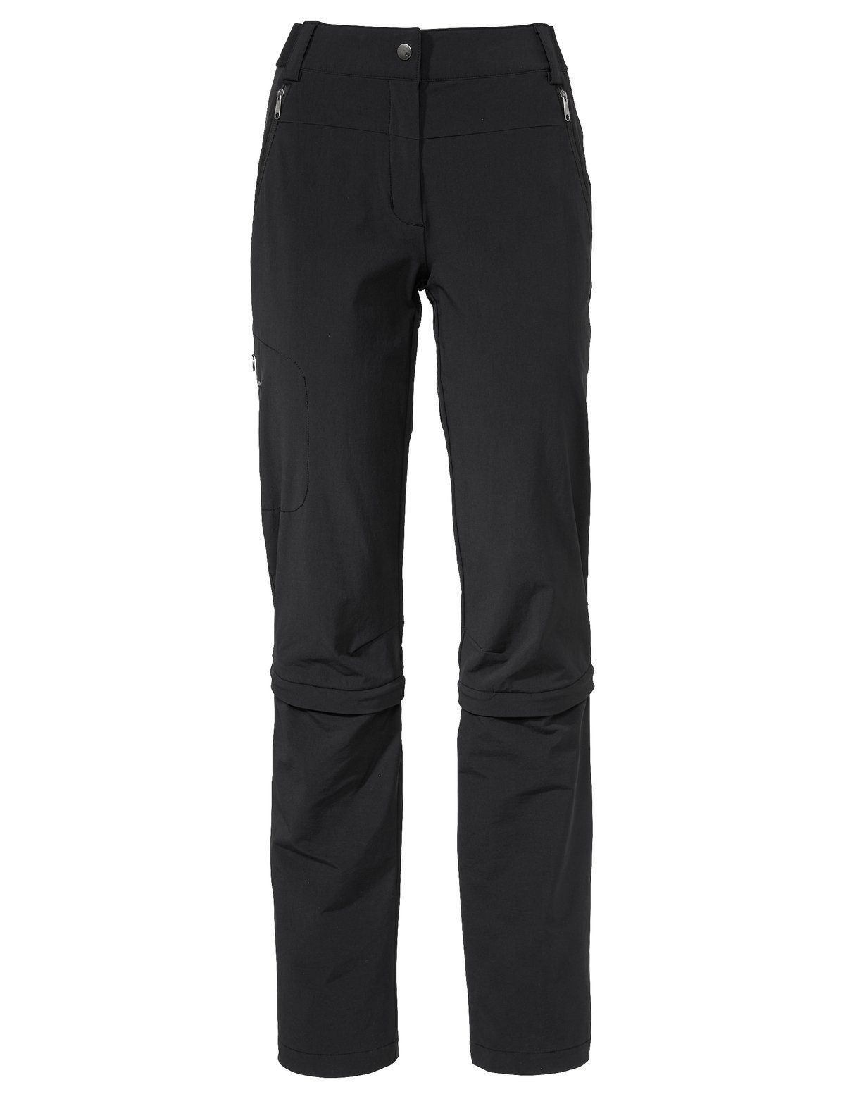 VAUDE Funktionshose Women's Farley Stretch Capri T-Zip Pants III (1-tlg) Grüner Knopf black