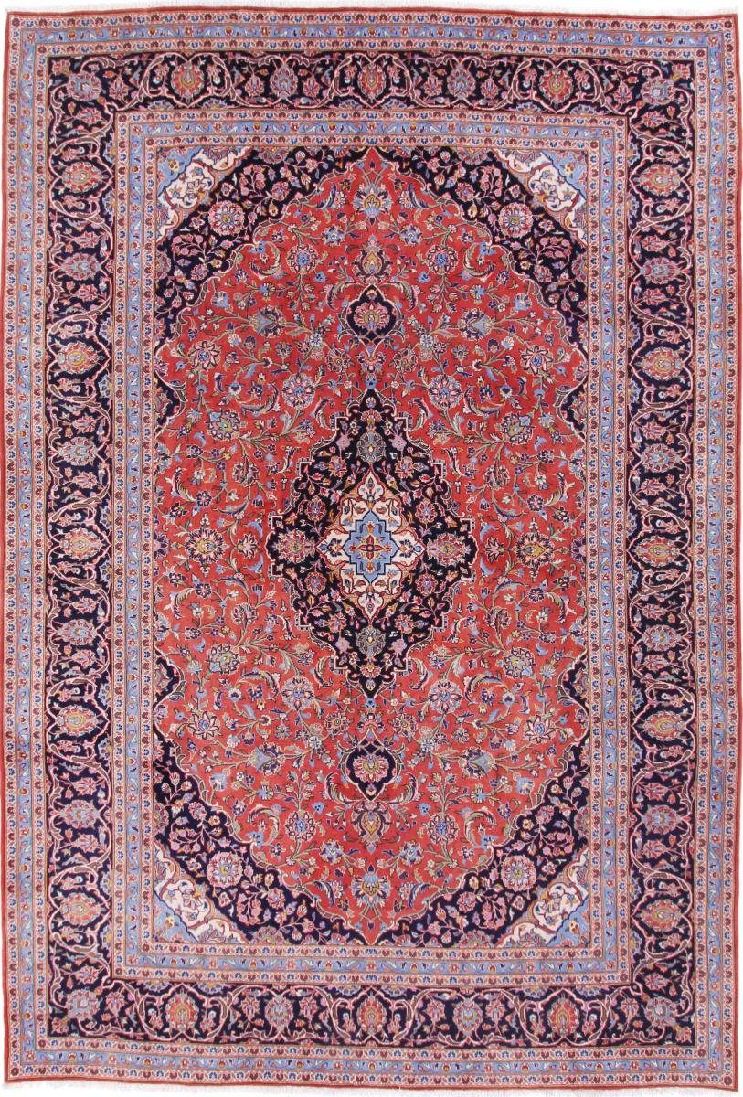 Orientteppich Keshan 244x364 Handgeknüpfter Orientteppich / Perserteppich, Nain Trading, rechteckig, Höhe: 12 mm