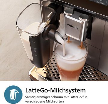 Philips Kaffeevollautomat 3300 Series Vollautomatische Espressomaschine - 6 Getränke, Kaffeeautomat Cafemaschine Kaffeemaschine mi Mahlwerk Vollautomat Cafe