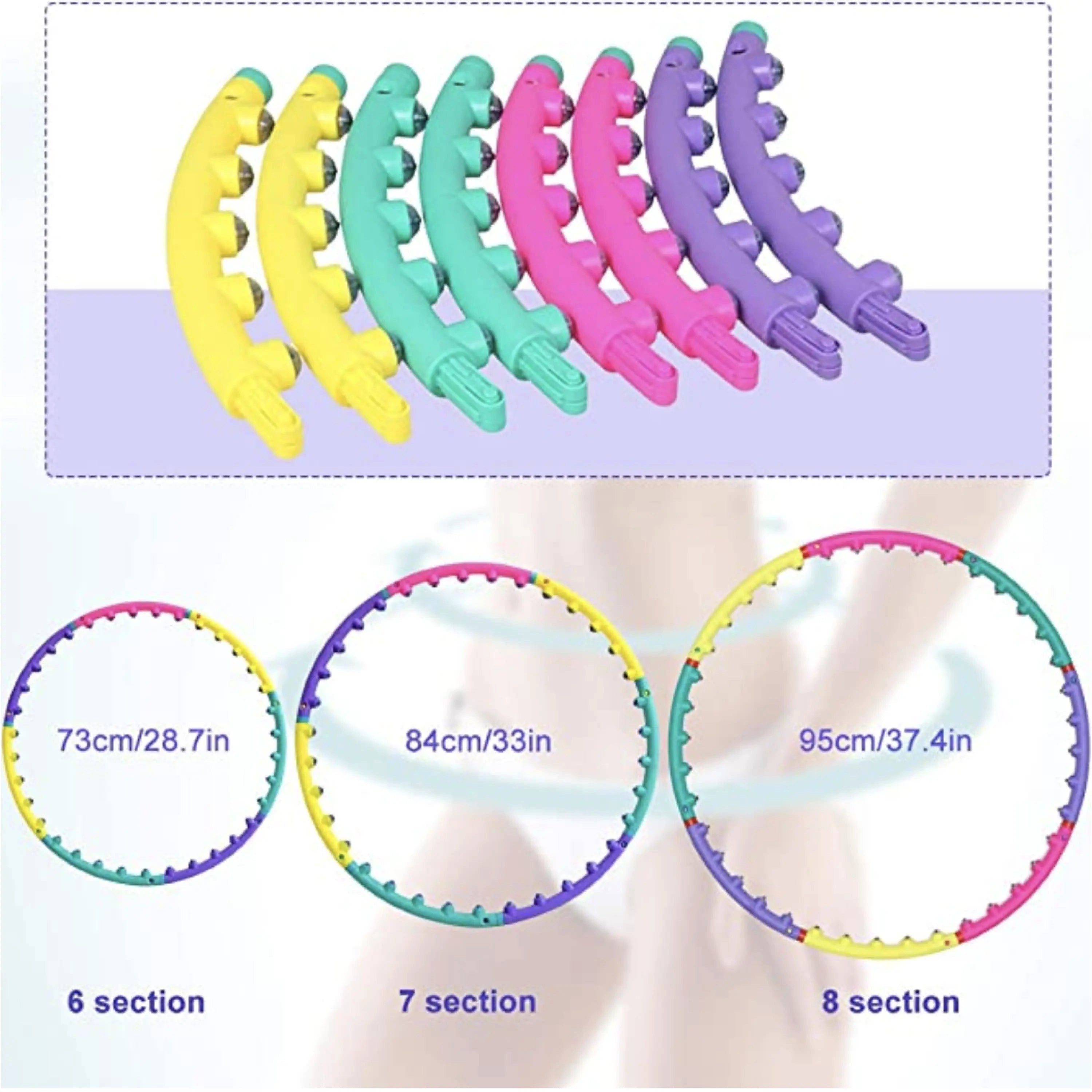 Sport-Knight® Hula-Hoop-Reifen Hula Hoop Reifen Premium, Magnet-Massage-Noppen (mit oder ohne Trainingsbuch erhältlich)