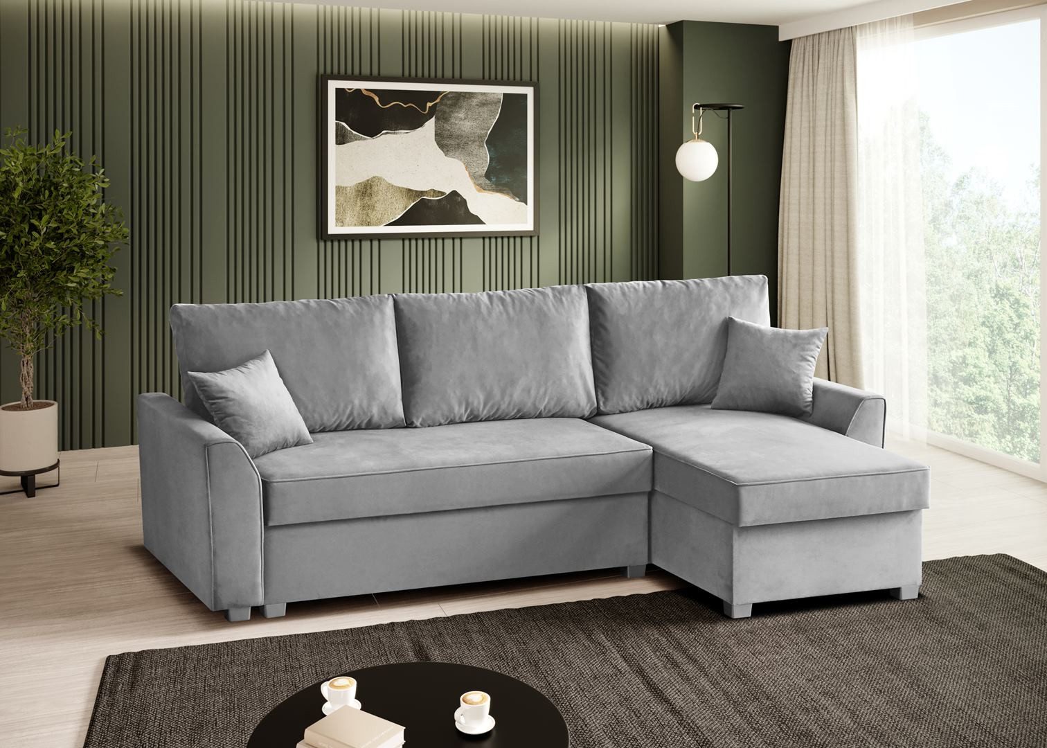 Beautysofa Ecksofa TERAMO, mit Schlaffunktion, mit günstig online kaufen