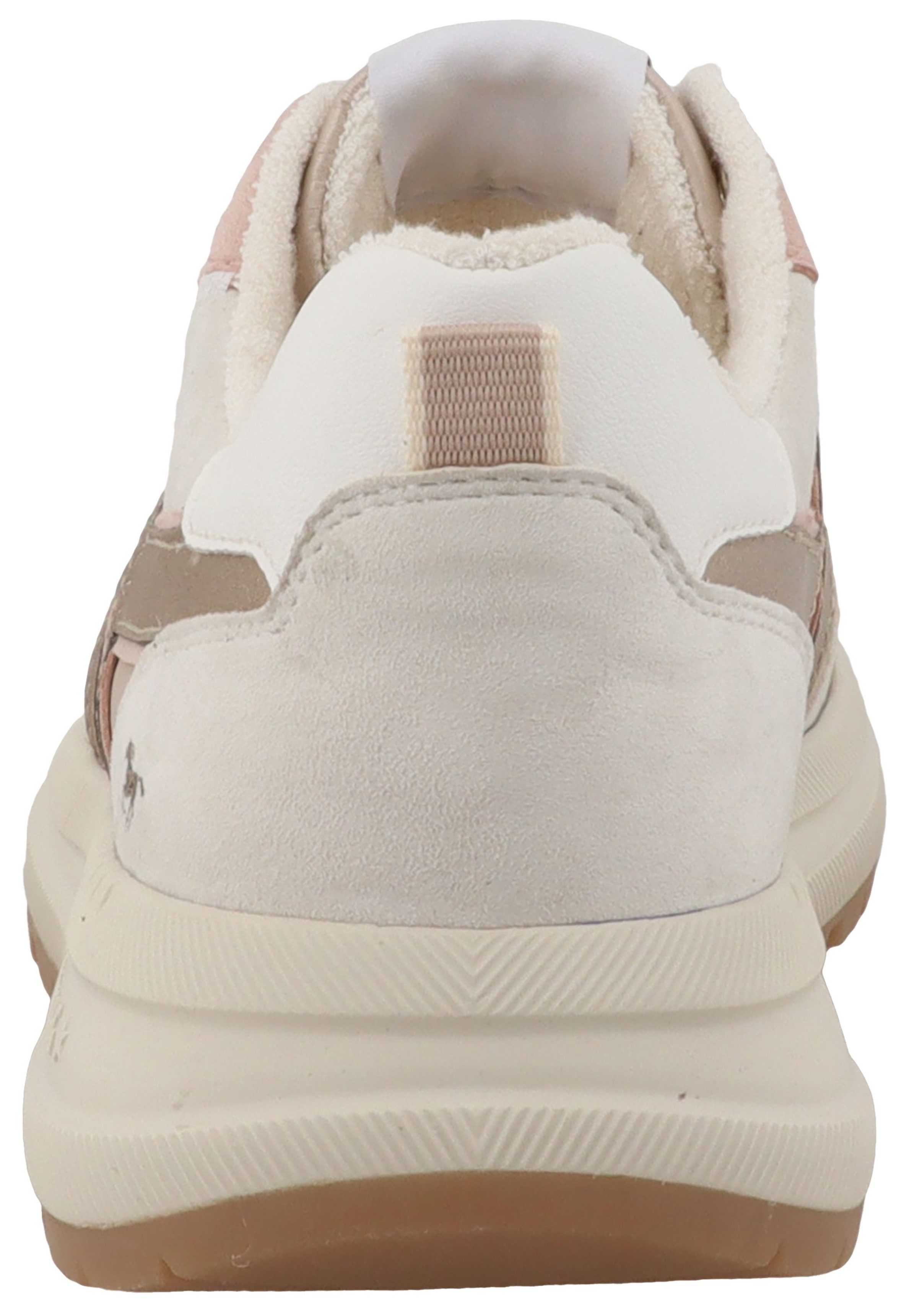 Mustang Shoes Nilda Keilsneaker Schnürschuh, Halbschuh mit pastellfarbenen Kontrastbesätzen