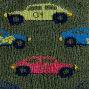 Ewers Socken Ewers 3er Pack Jungen Strümpfe Auto Socken mehrfarbig (3-Paar)