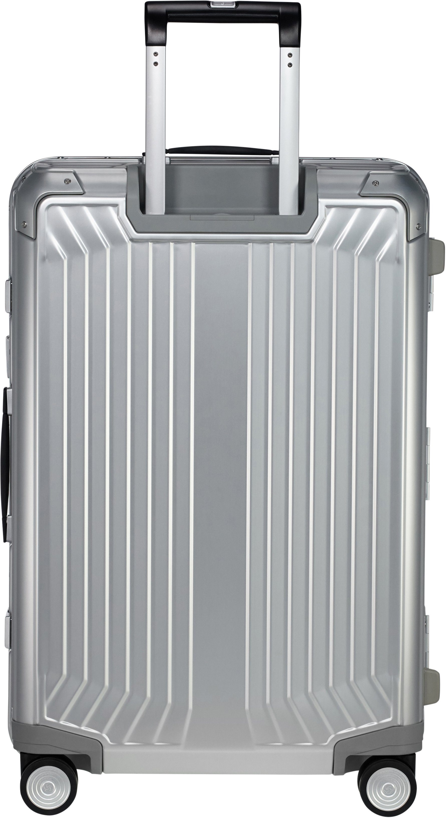 Samsonite Hartschalen-Trolley LITE-BOX ALU, 4 Rollen, aus Aluminium, mit voll gefüttertem Innenraum, mit Kantenschutz