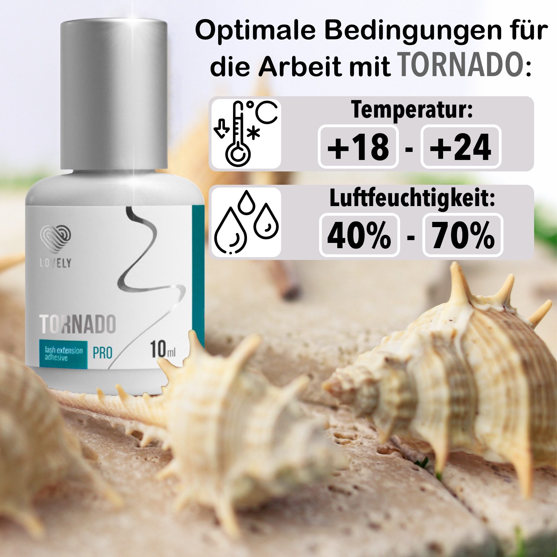 Lovely Wimpernkleber Tornado 5ml & 10ml für professionelle Wimpernverlängerung, Für professionelle WImpernverlängerung, Schnelle Trocknungszeit – Bild 4 von 5