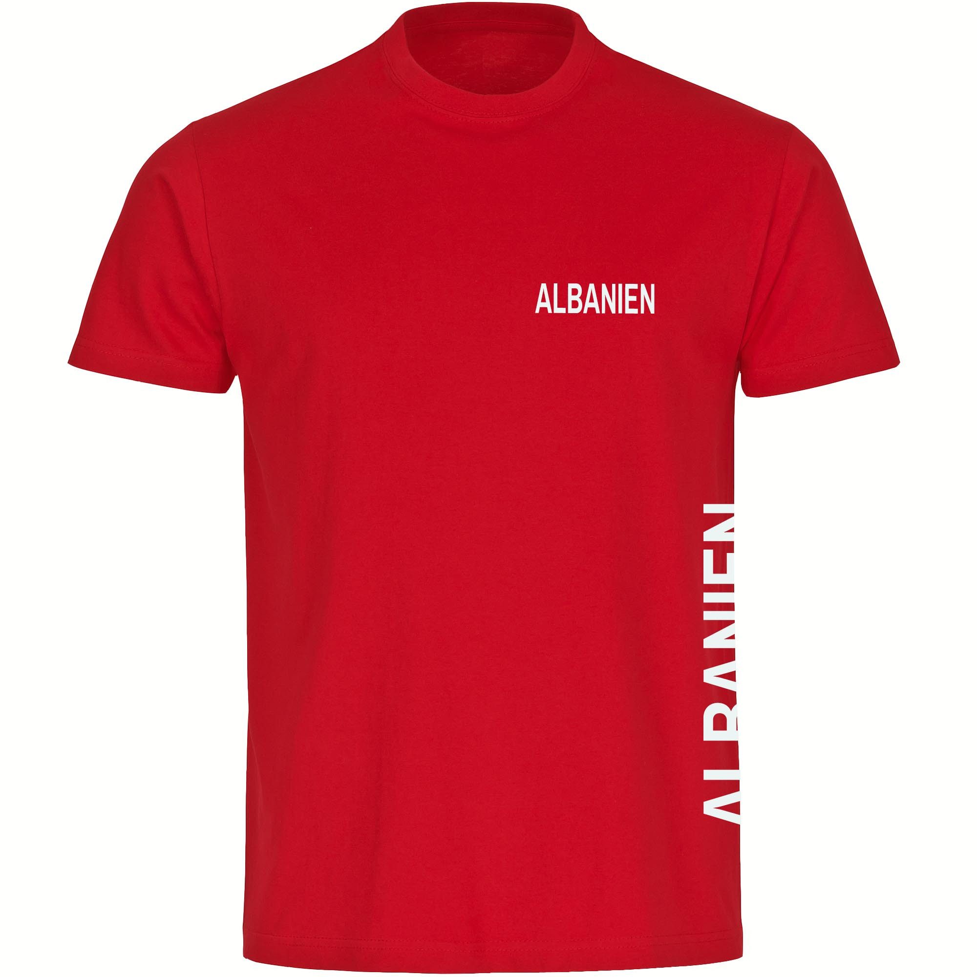 T-Shirt Herren Albanien - Brust & Seite - Männer