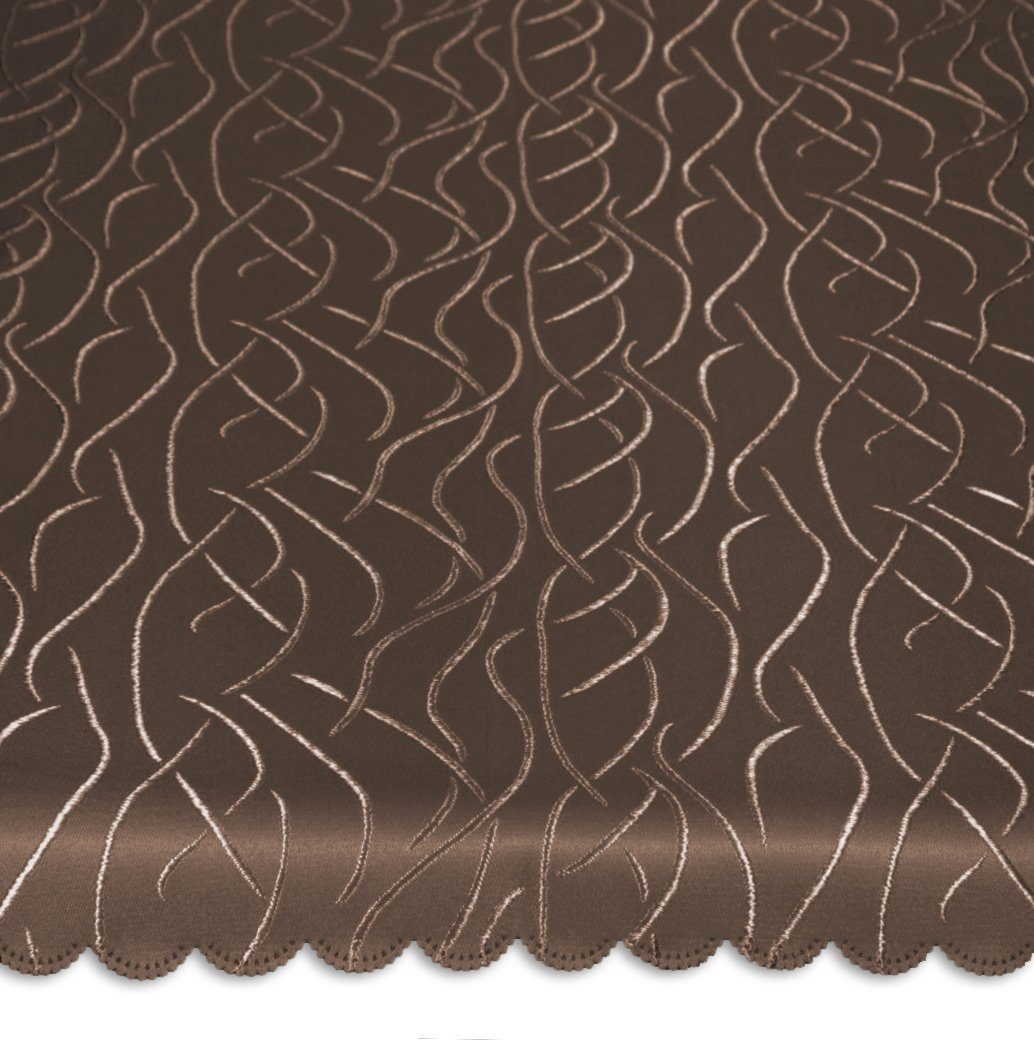 Haus und Deko Tischdecke Mitteldecke eckig 110x110 cm Tischdecke Struktur damast Streifen bügel (1-tlg)