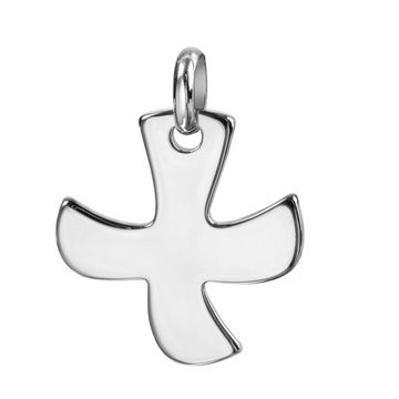 JEVELION Kreuzkette Taizé-Kreuz Kreuzanhänger Silber - Made in Germany (Silberkreuz, für Damen und Herren), Mit Silberkette 925 - Länge wählbar 36 - 70 cm oder ohne Kette.