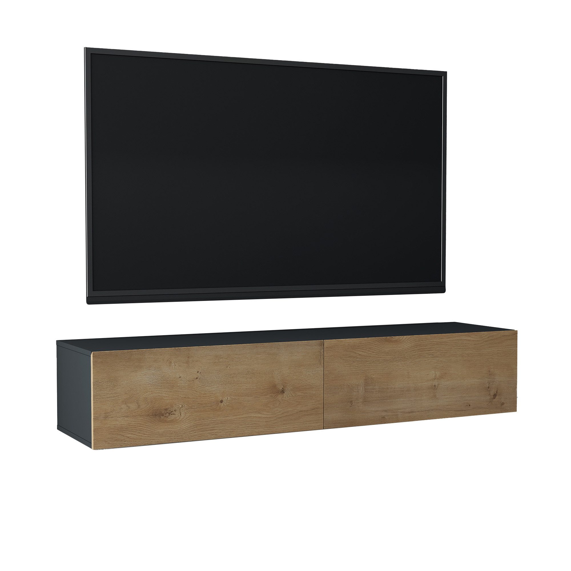 Mai & Mai Lowboard TV-Board TV-Schrank Fernsehschrank Hängend Fernsehtisch günstig online kaufen