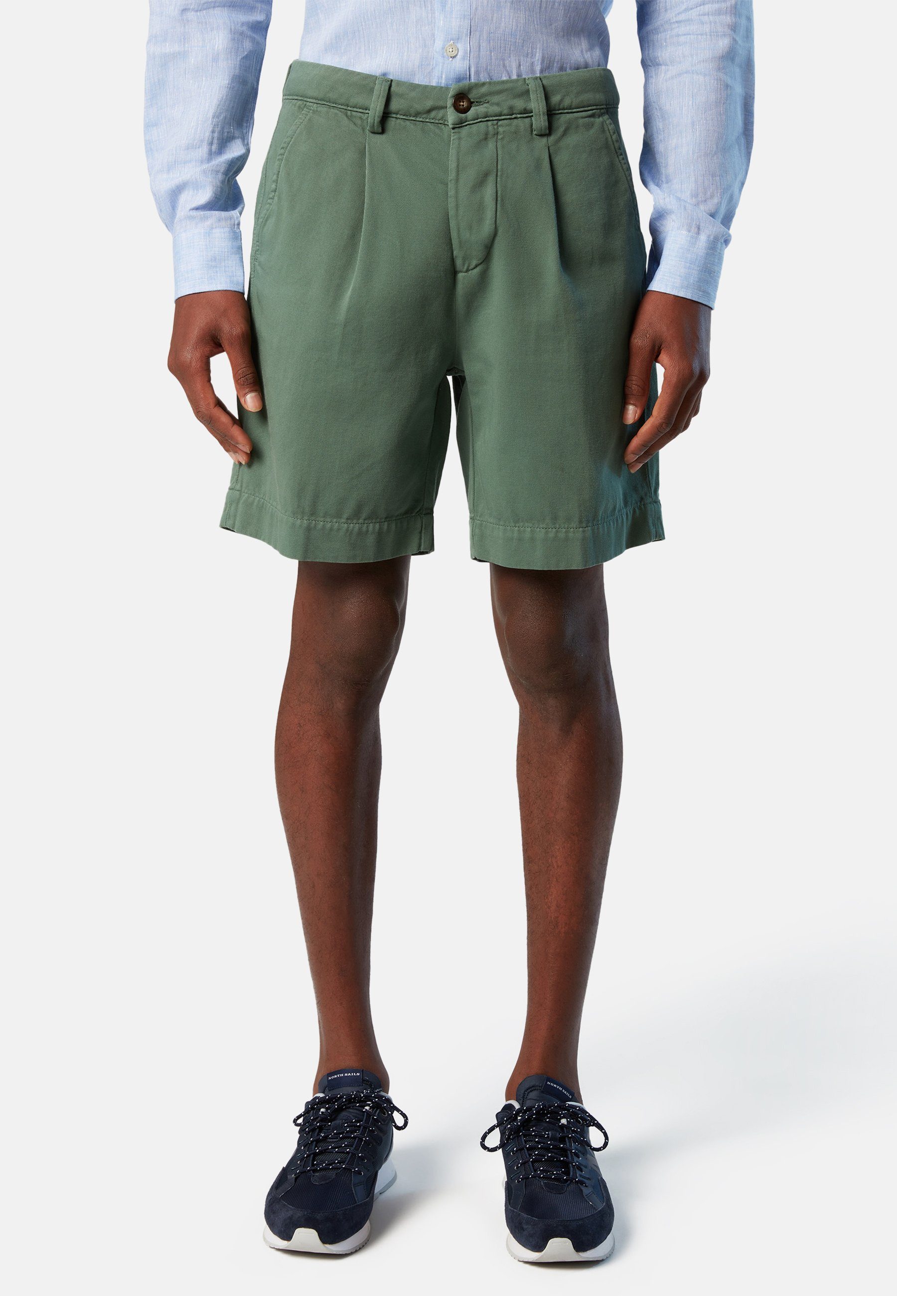 North Sails Chinoshorts Chino-Shorts mit Bundfalten green