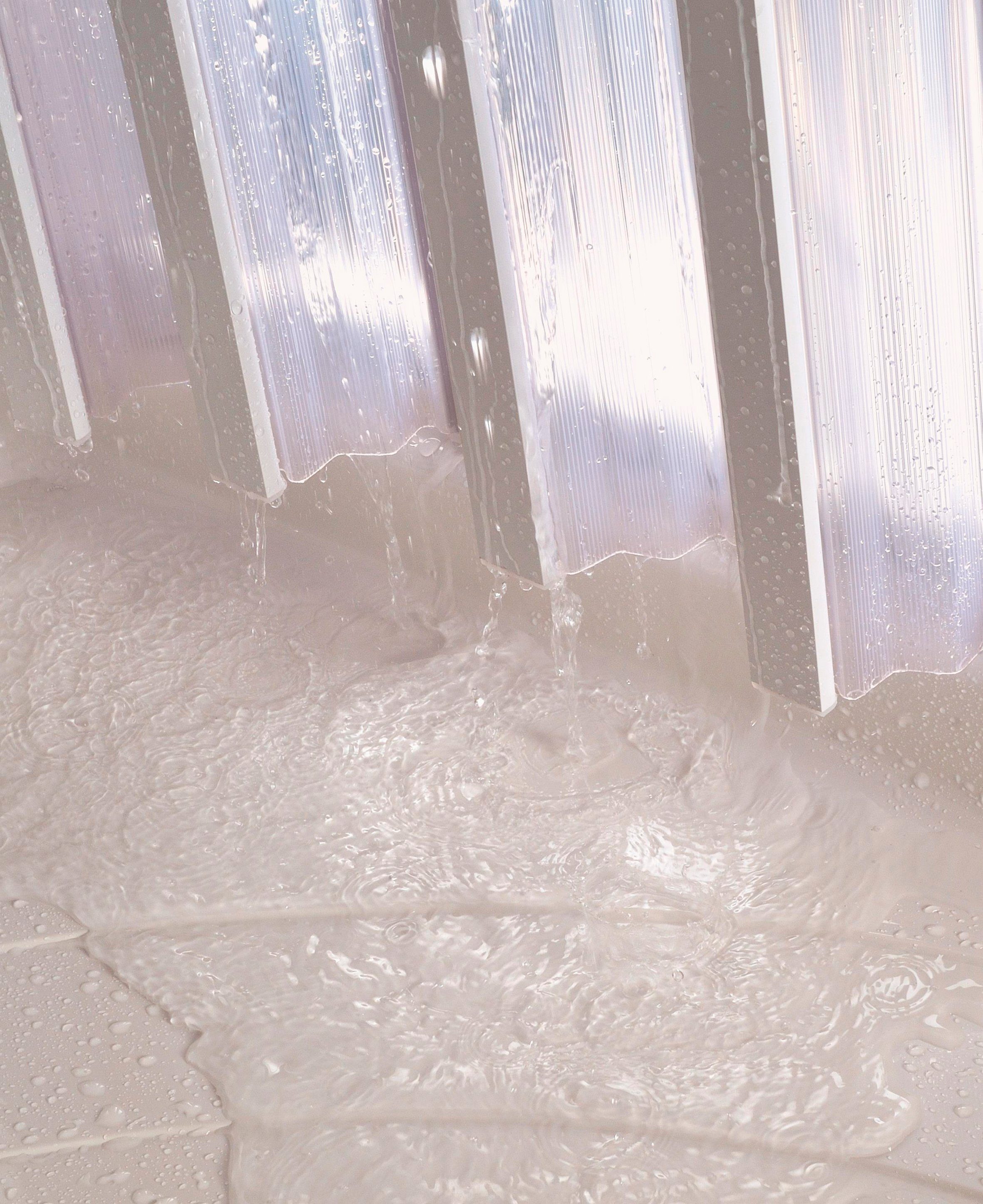 Forte Dusch-Falttür Rimini, 100x185 cm, Kunststoff, mit Faltsystem für großen Einstieg