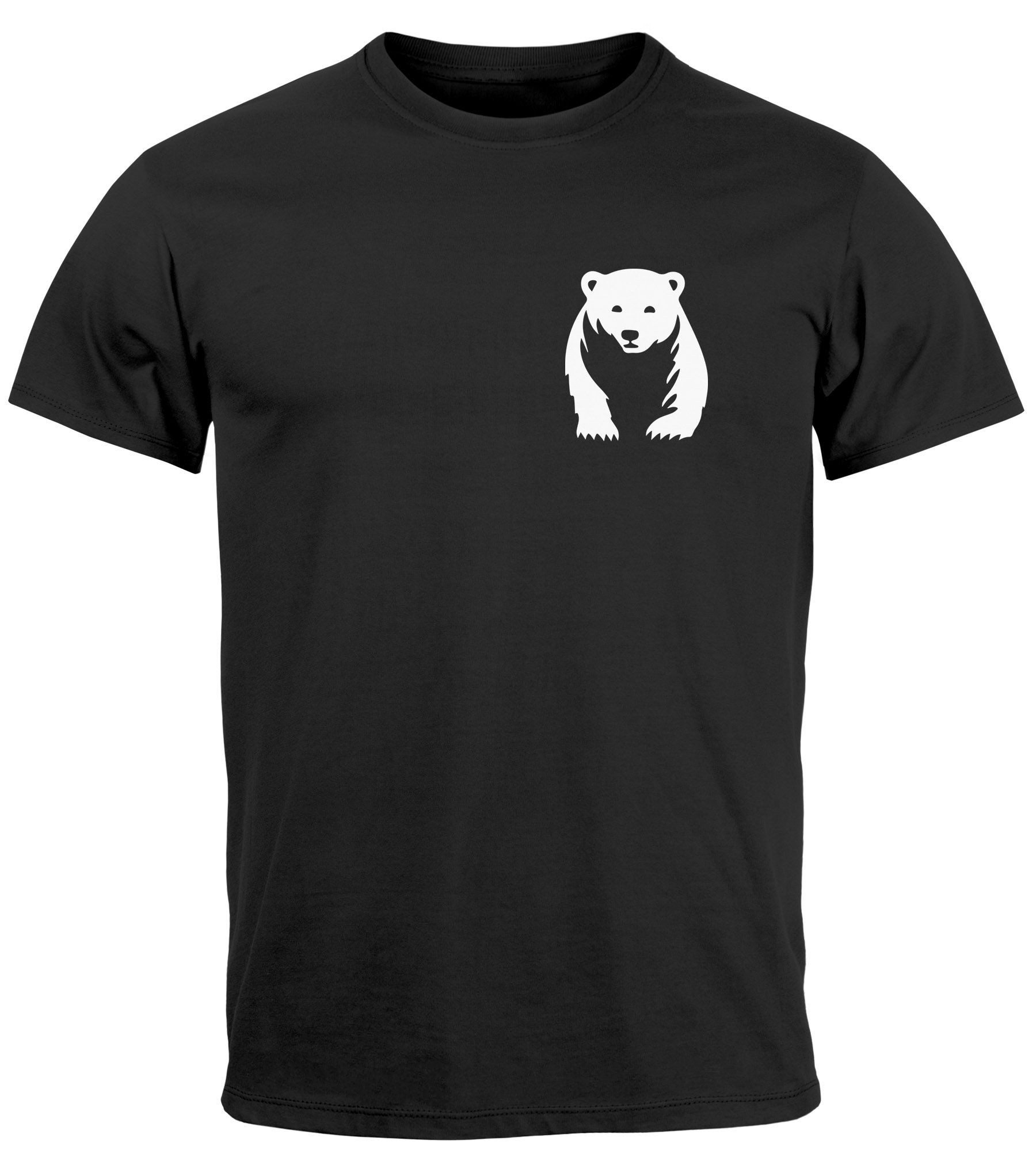 Neverless Print-Shirt Herren T-Shirt Aufdruck Brustprint günstig online kaufen