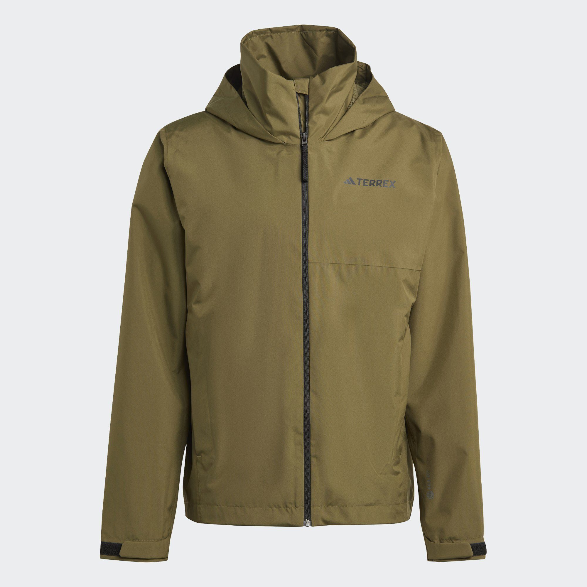 adidas TERREX Outdoorjacke Focus MULTI RAIN.RDY TERREX 2-LAYER Olive REGENJACKE