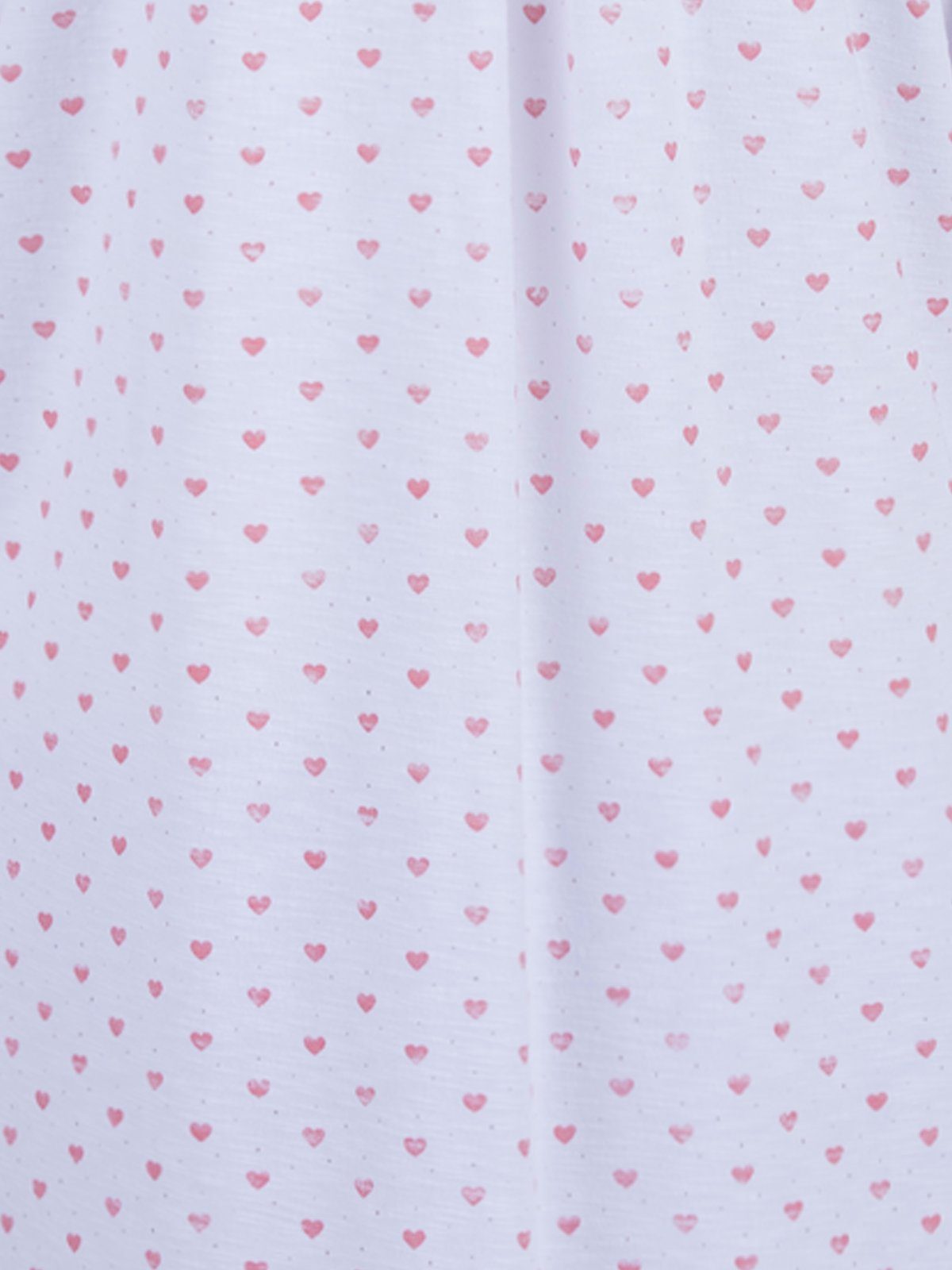 Nachthemd - rosa Nachthemd Allover zeitlos Langarm Herz