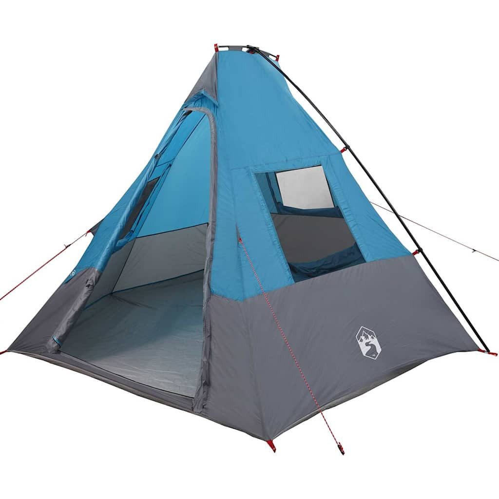 Tipi-Zelt Tipi Zelt mit Dach mit Speicher Blau 383 x 338 x 217 cm Taft