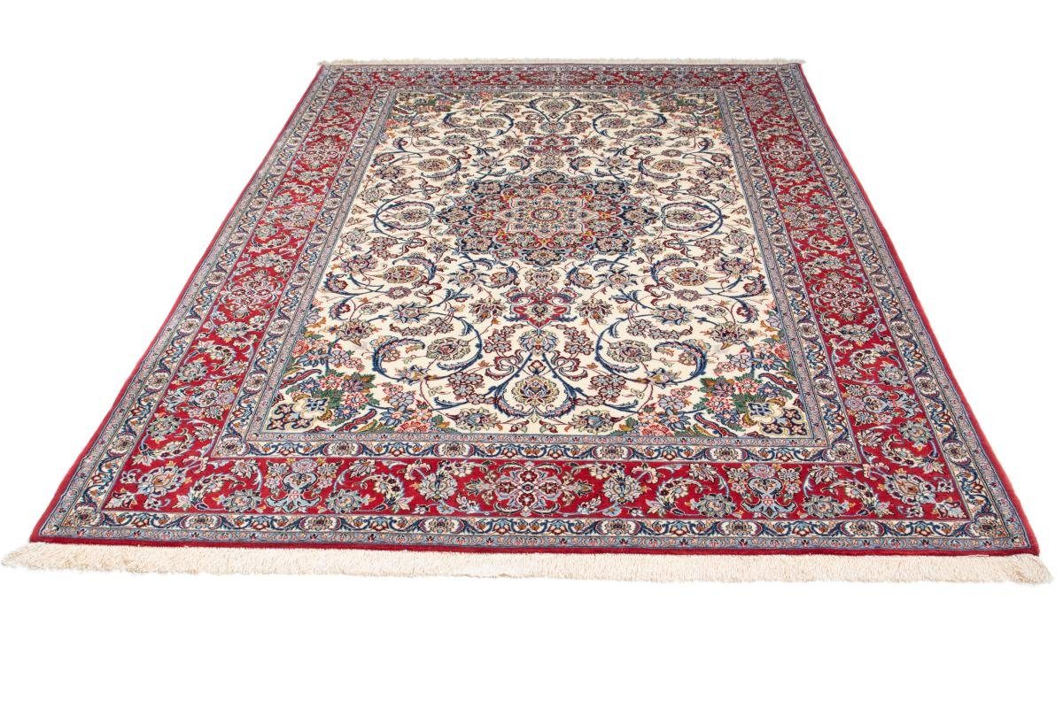 162x237 Trading, Isfahan rechteckig, Seidenkette Orientteppich, 6 Handgeknüpfter Nain Orientteppich Höhe: mm