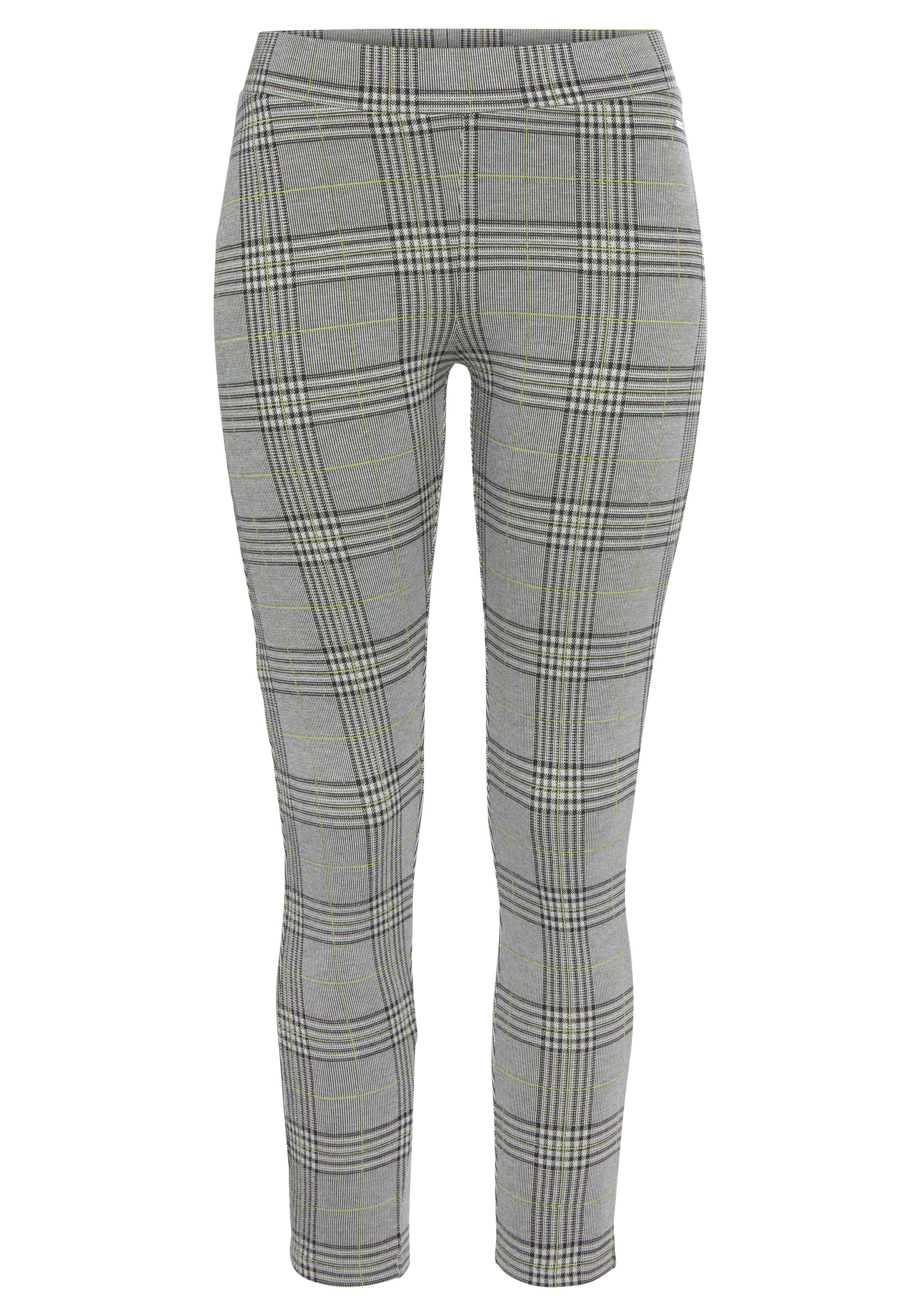 LASCANA Leggings mit Ajour Karomuster günstig online kaufen