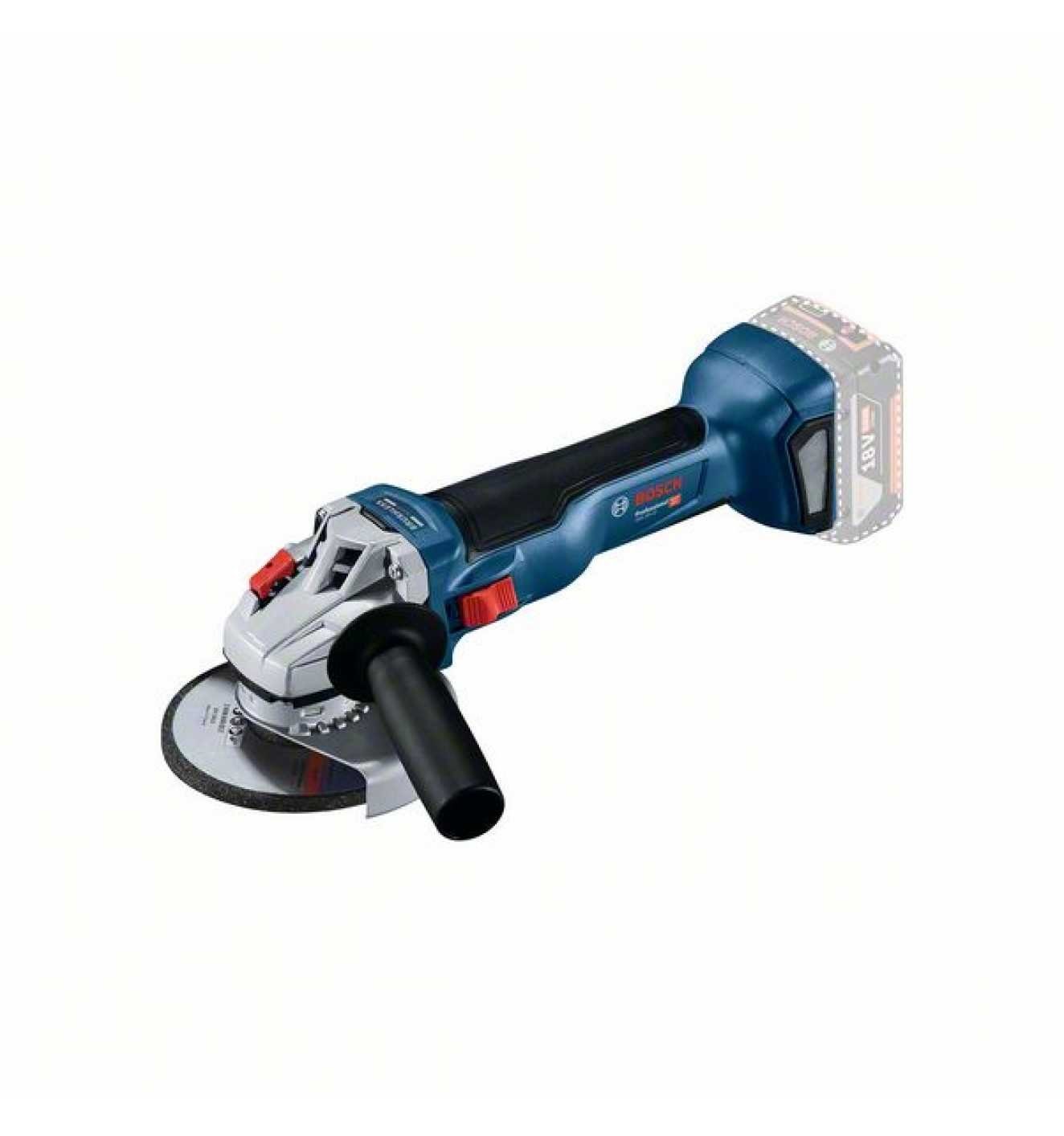 Bosch Professional Akku-Winkelschleifer GWS 18V-10 Professional,  verbesserte Leistungsfähigkeit, ohne Akku und Ladegerät, Max.  Leerlaufdrehzahl: 9000 1/min