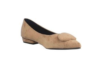 Andres Machado AM5541 Ante Beige Ballerina