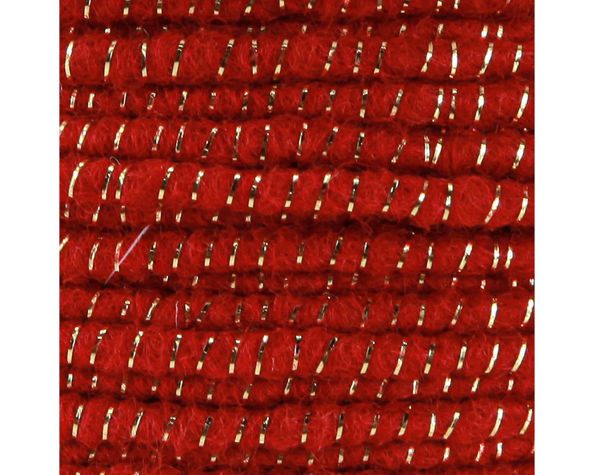Thumbnail - STYLIT by Lehner Wolle Filzband Wollfaden Draht Glimmer Rot Filzschnur Deko Ø5mm 33m