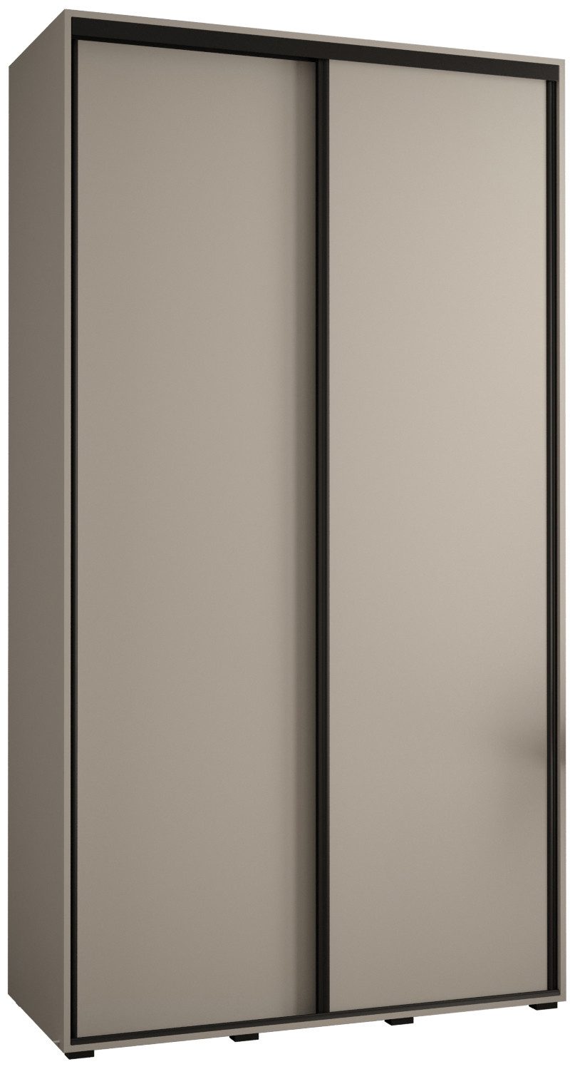 ABIKS MÖBEL Schwebetürenschrank Dakota 1 Schlafzimmerschrank mit Kleiderstange und Regalen