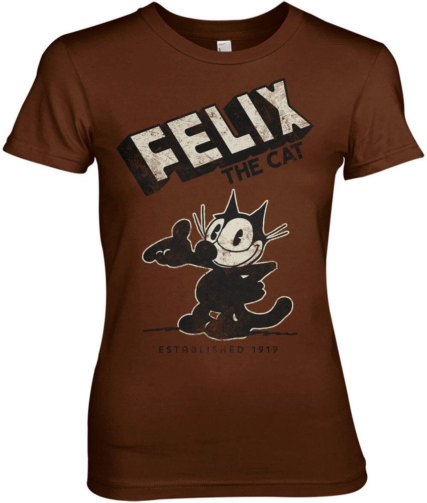 Felix the Cat T-Shirt Est. 1919 Girly Tee